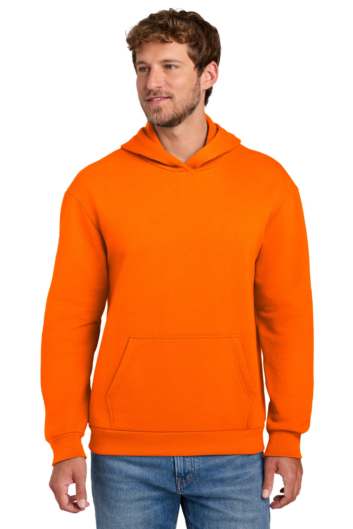 Custom Embroidery or DTF Print - Port & Co ® Easy Fleece Pullover Hooded Sweatshirt PC68H