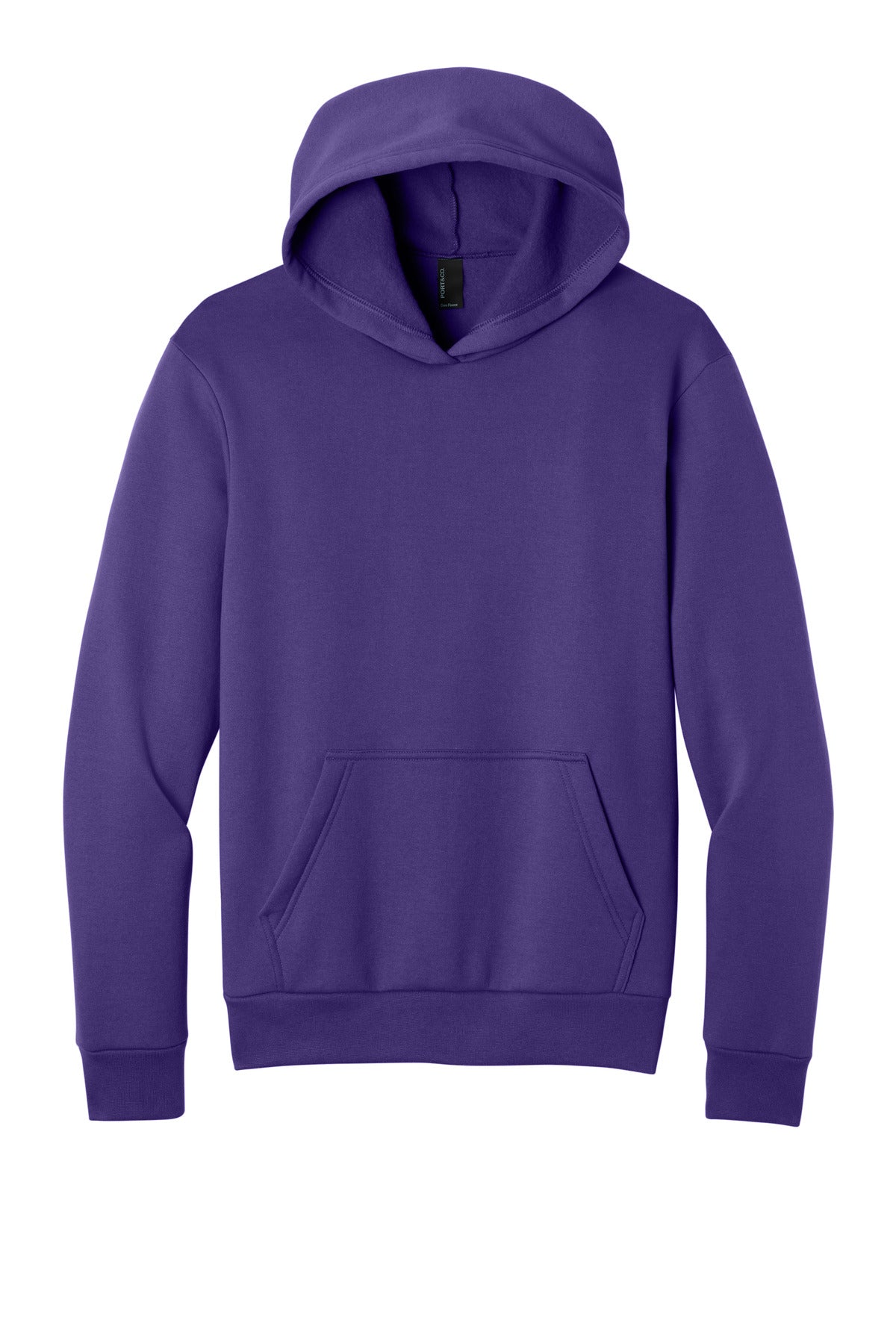 Custom Embroidery or DTF Print - Port & Co ™ Easy Fleece Pullover Hooded Sweatshirt PC68H
