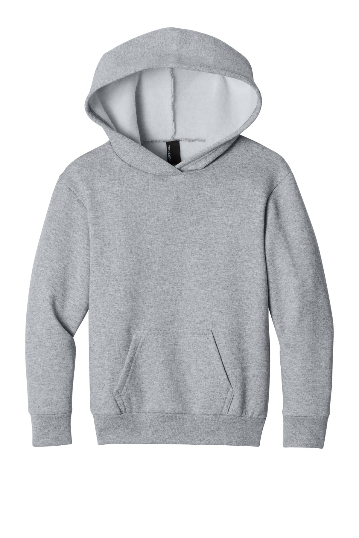 Custom Embroidery or DTF Print - Port & Co ™ Youth Easy Fleece Pullover Hooded Sweatshirt PC68YH
