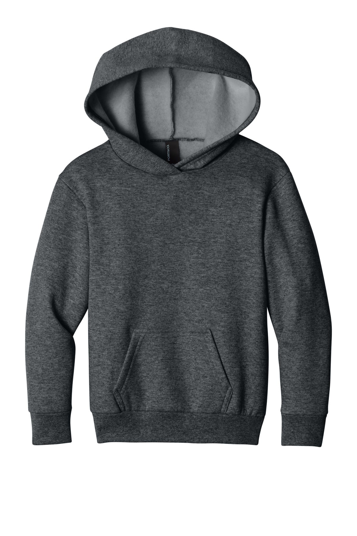 Custom Embroidery or DTF Print - Port & Co ™ Youth Easy Fleece Pullover Hooded Sweatshirt PC68YH