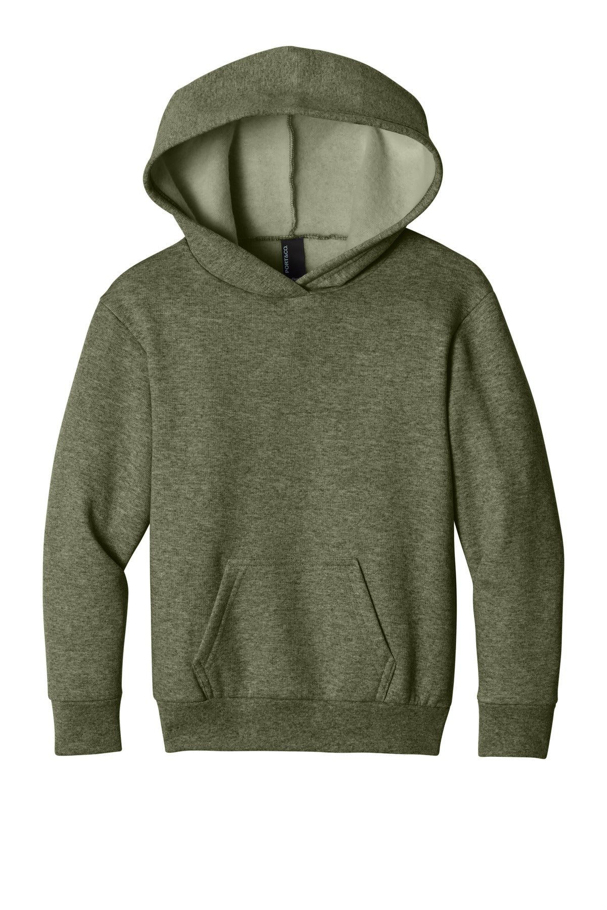 Custom Embroidery or DTF Print - Port & Co ™ Youth Easy Fleece Pullover Hooded Sweatshirt PC68YH