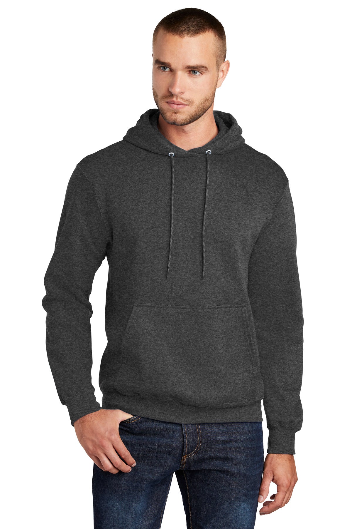 Custom Embroidered or DTF Print on Port & Co ™ Tall Core Fleece Pullover Hooded Sweatshirt PC78HT
