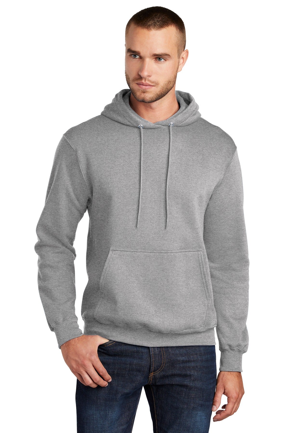 Custom Embroidered or DTF Print on Port & Co ™ Tall Core Fleece Pullover Hooded Sweatshirt PC78HT