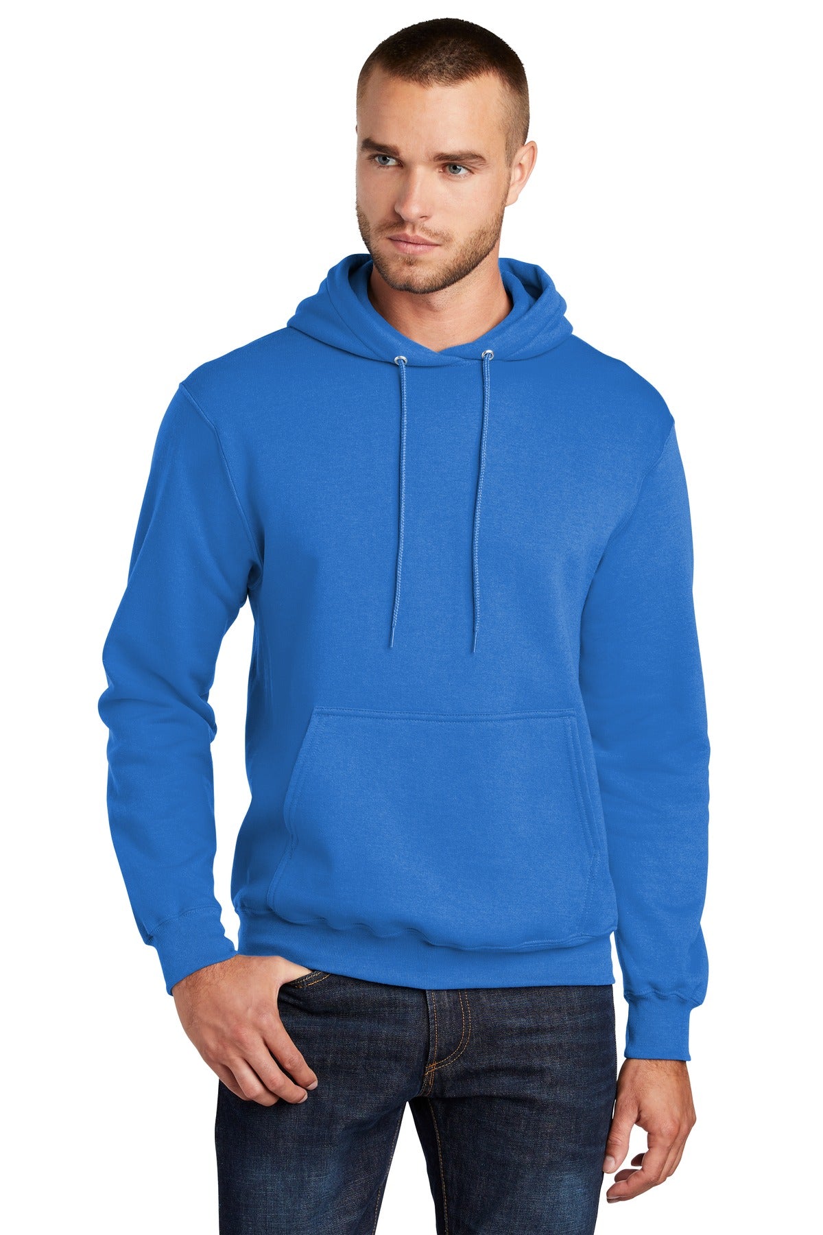 Custom Embroidered or DTF Print on Port & Co ™ Tall Core Fleece Pullover Hooded Sweatshirt PC78HT