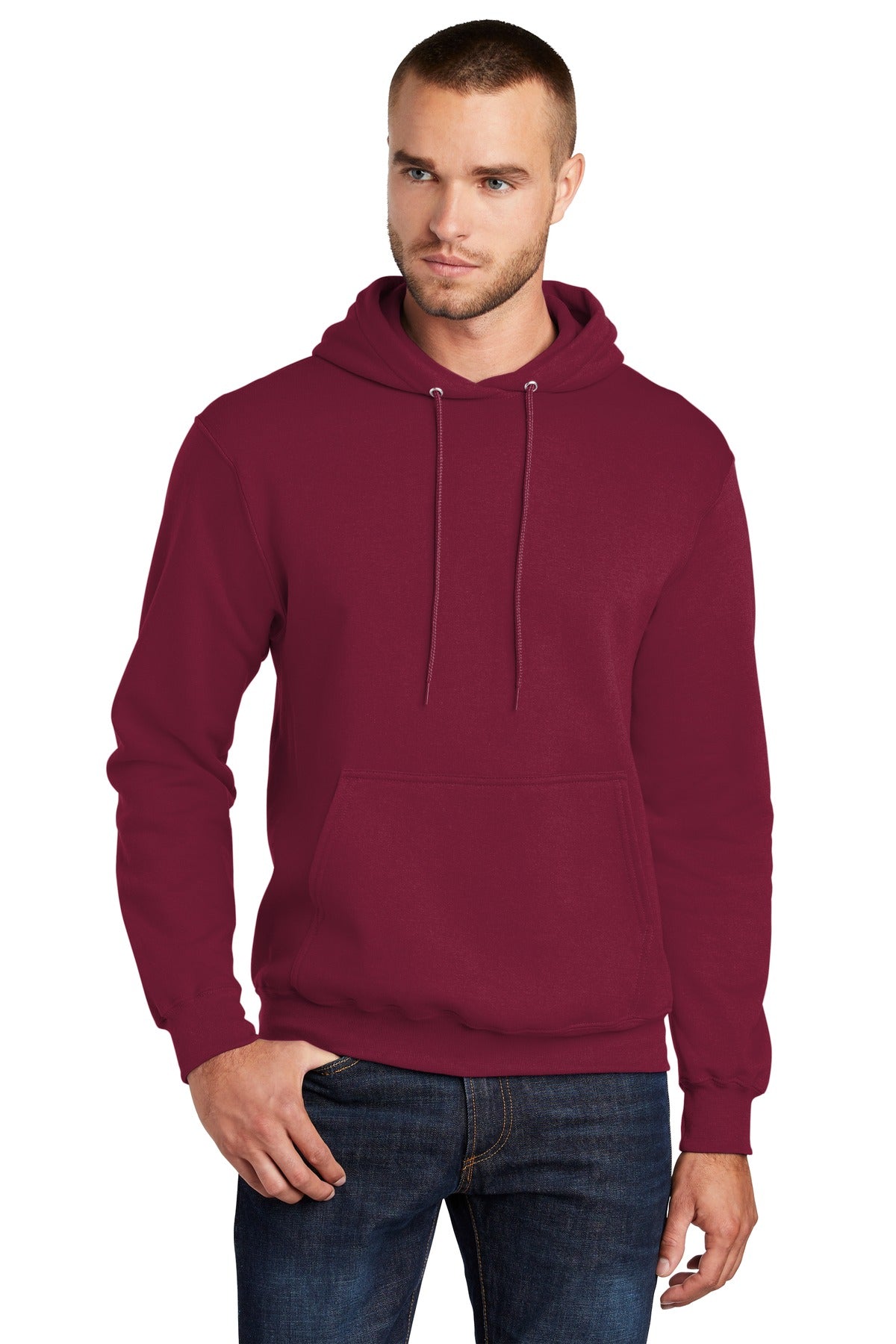 Custom Embroidered - Port & Company® - Core Fleece Pullover Hooded Sweatshirt. PC78H