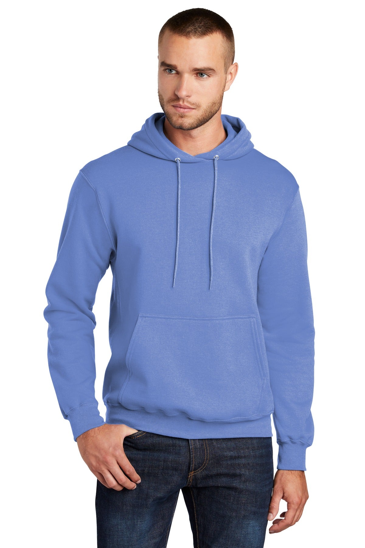 Custom Embroidered or DTF Print on Port & Co ™ Core Fleece Pullover Hooded Sweatshirt. PC78H