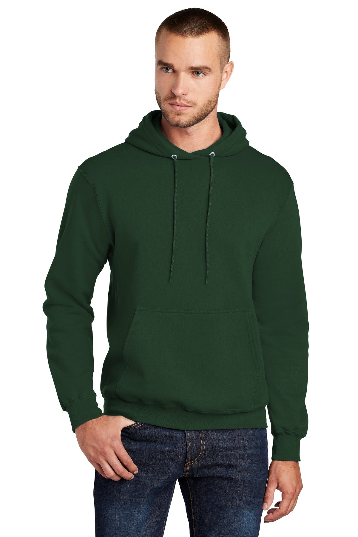 Custom Embroidered or DTF Print on Port & Co ™ Core Fleece Pullover Hooded Sweatshirt. PC78H