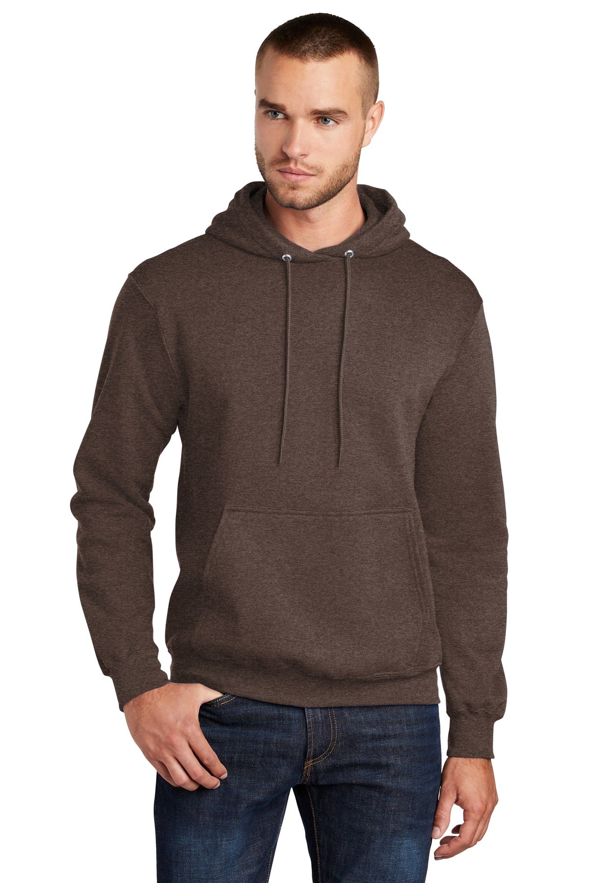 Custom Embroidered or DTF Print on Port & Co ™ Core Fleece Pullover Hooded Sweatshirt. PC78H