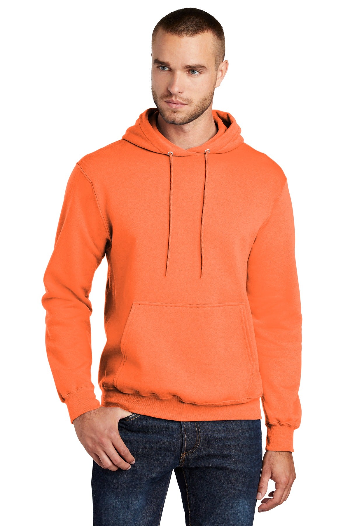 Custom Embroidered or DTF Print on Port & Co ™ Core Fleece Pullover Hooded Sweatshirt. PC78H