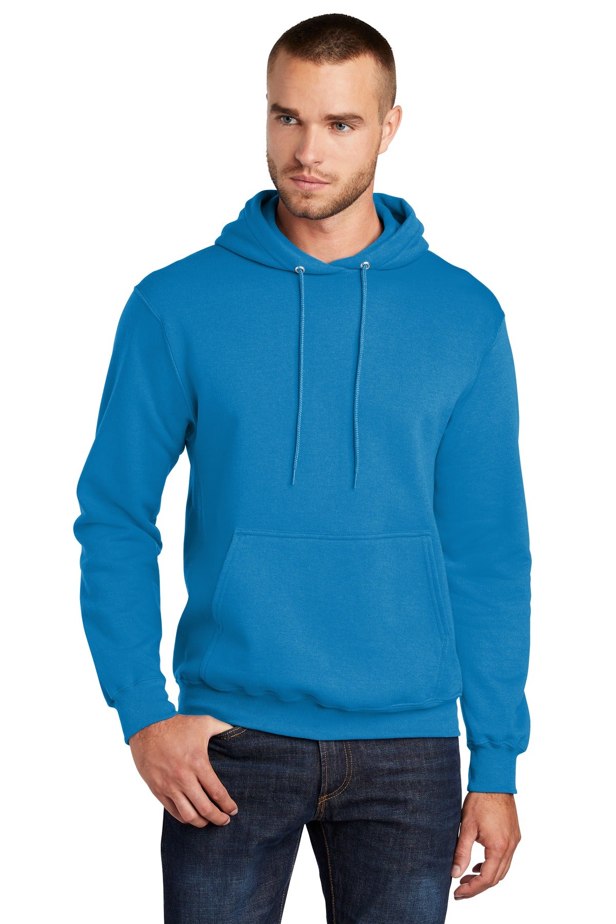 Custom Embroidered or DTF Print on Port & Co ™ Core Fleece Pullover Hooded Sweatshirt. PC78H