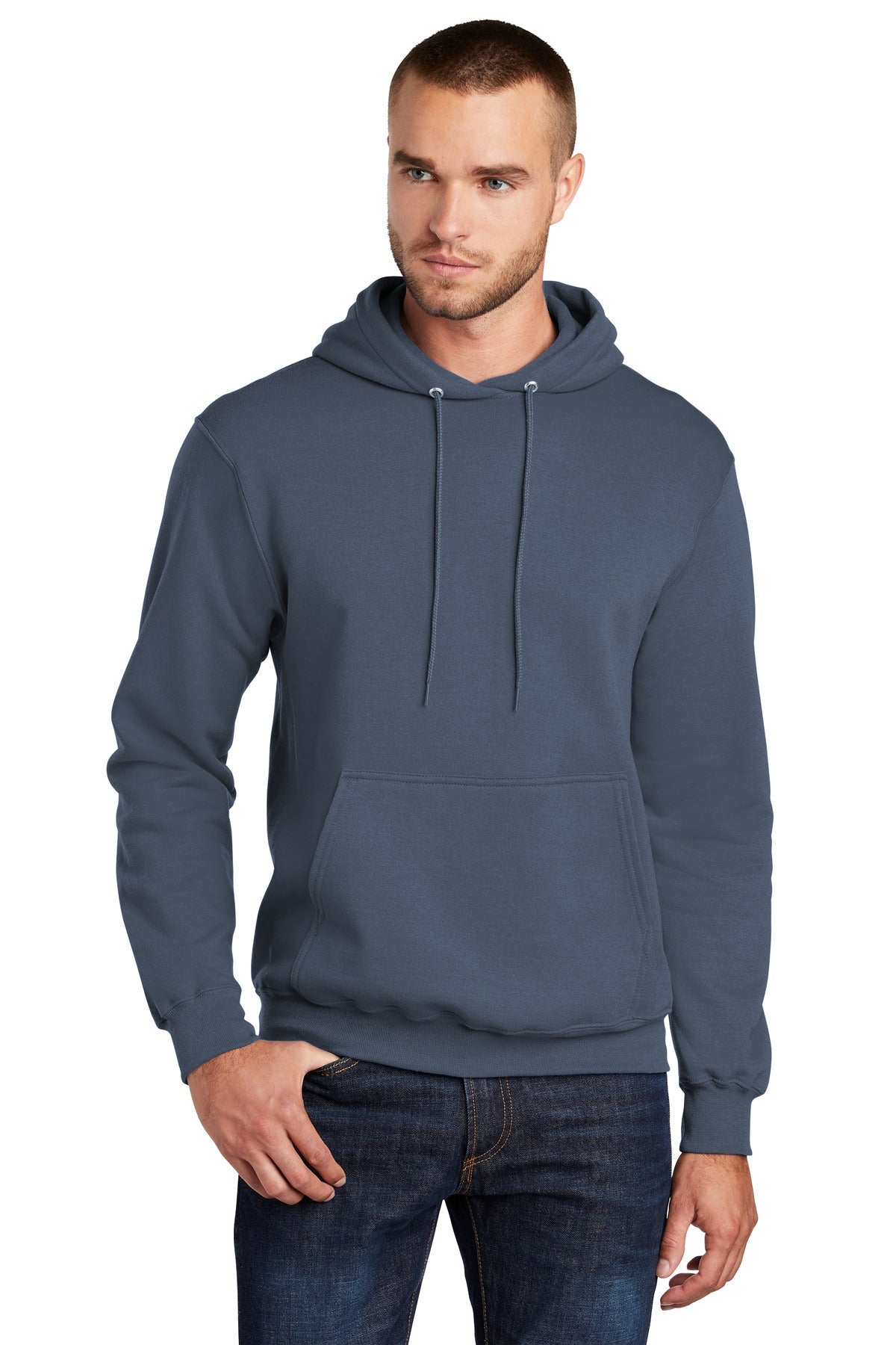 Custom Embroidered or DTF Print on Port & Co ™ Core Fleece Pullover Hooded Sweatshirt. PC78H