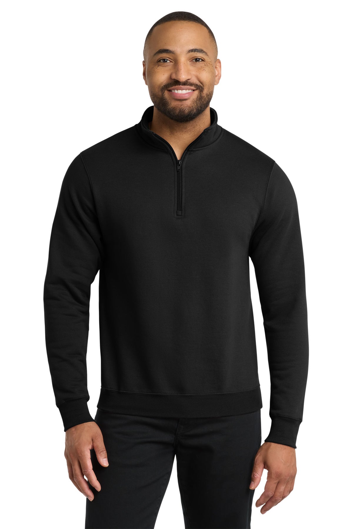 Custom Embroidery or DTF Print - Port & Co ® Core Fleece 1/4-Zip Pullover Sweatshirt PC78Q