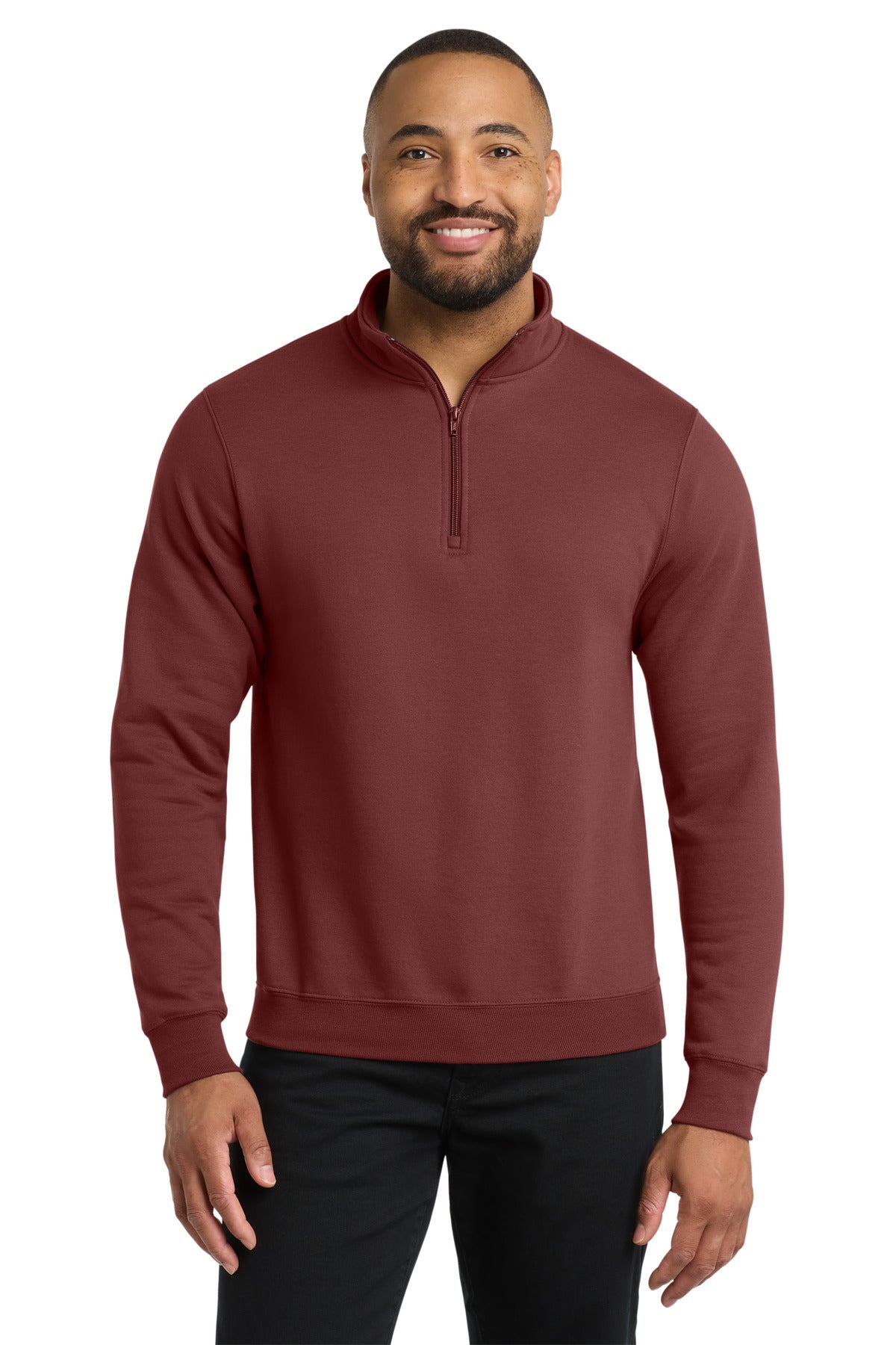 Custom Embroidered or DTF Print on Port & Co ™ Core Fleece 1/4-Zip Pullover Sweatshirt PC78Q