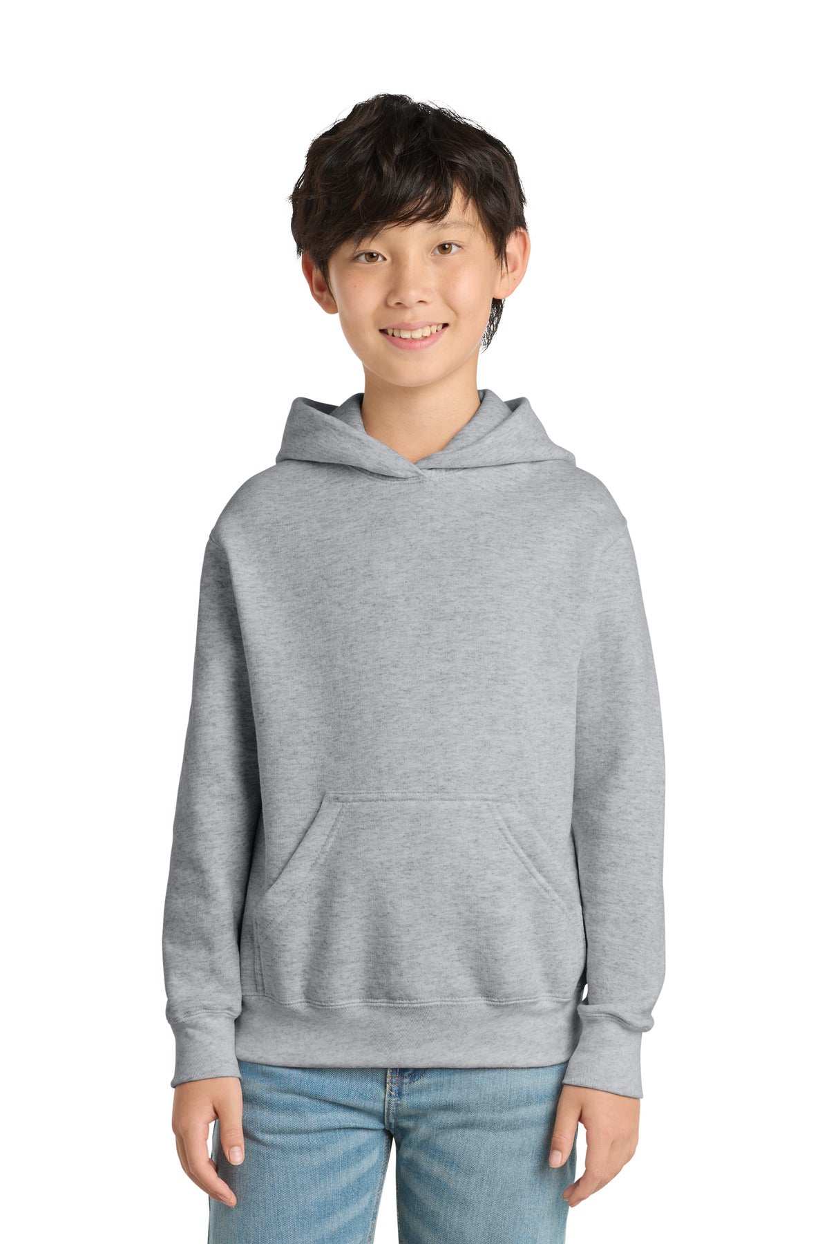 Custom Embroidery or DTF Print - Port & Co ™ Youth Core Fleece Pullover Hooded Sweatshirt PC78YH