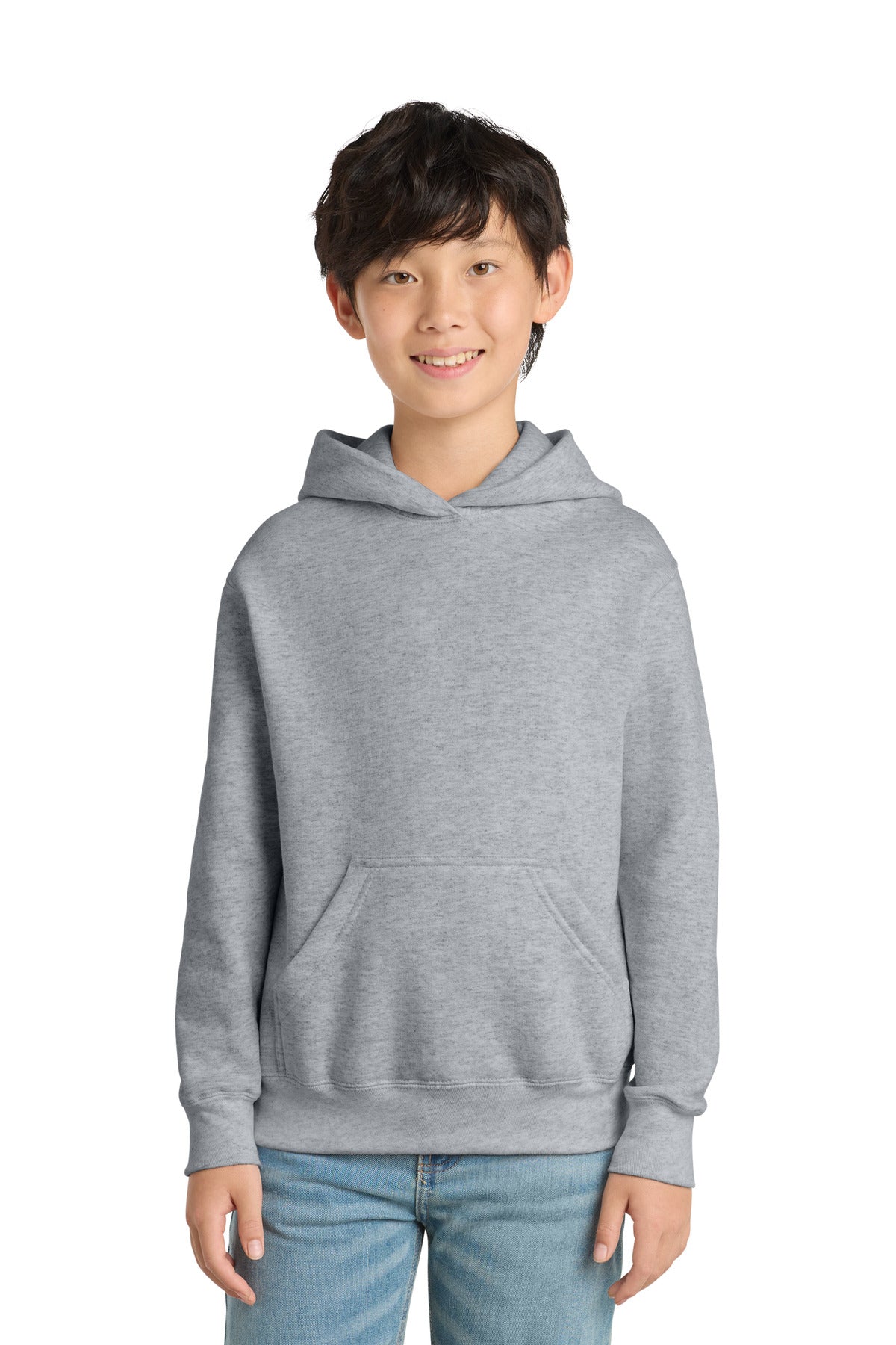 Custom Embroidery or DTF Print - Port & Co ® Youth Core Fleece Pullover Hooded Sweatshirt PC78YH