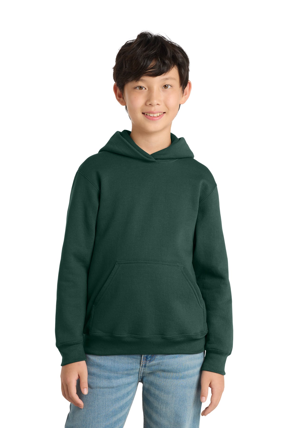 Custom Embroidery or DTF Print - Port & Co ™ Youth Core Fleece Pullover Hooded Sweatshirt PC78YH