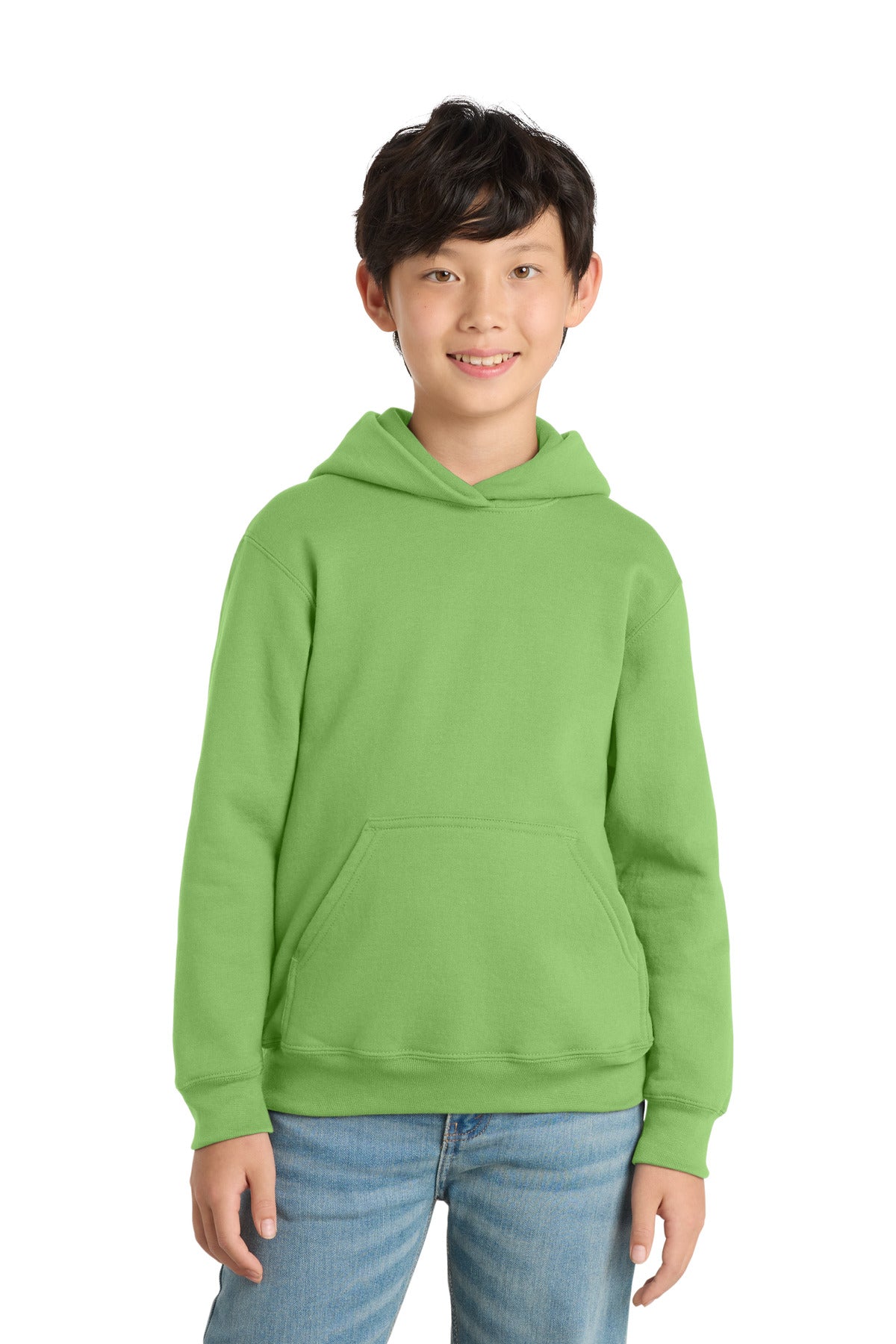 Custom Embroidery or DTF Print - Port & Co ™ Youth Core Fleece Pullover Hooded Sweatshirt PC78YH
