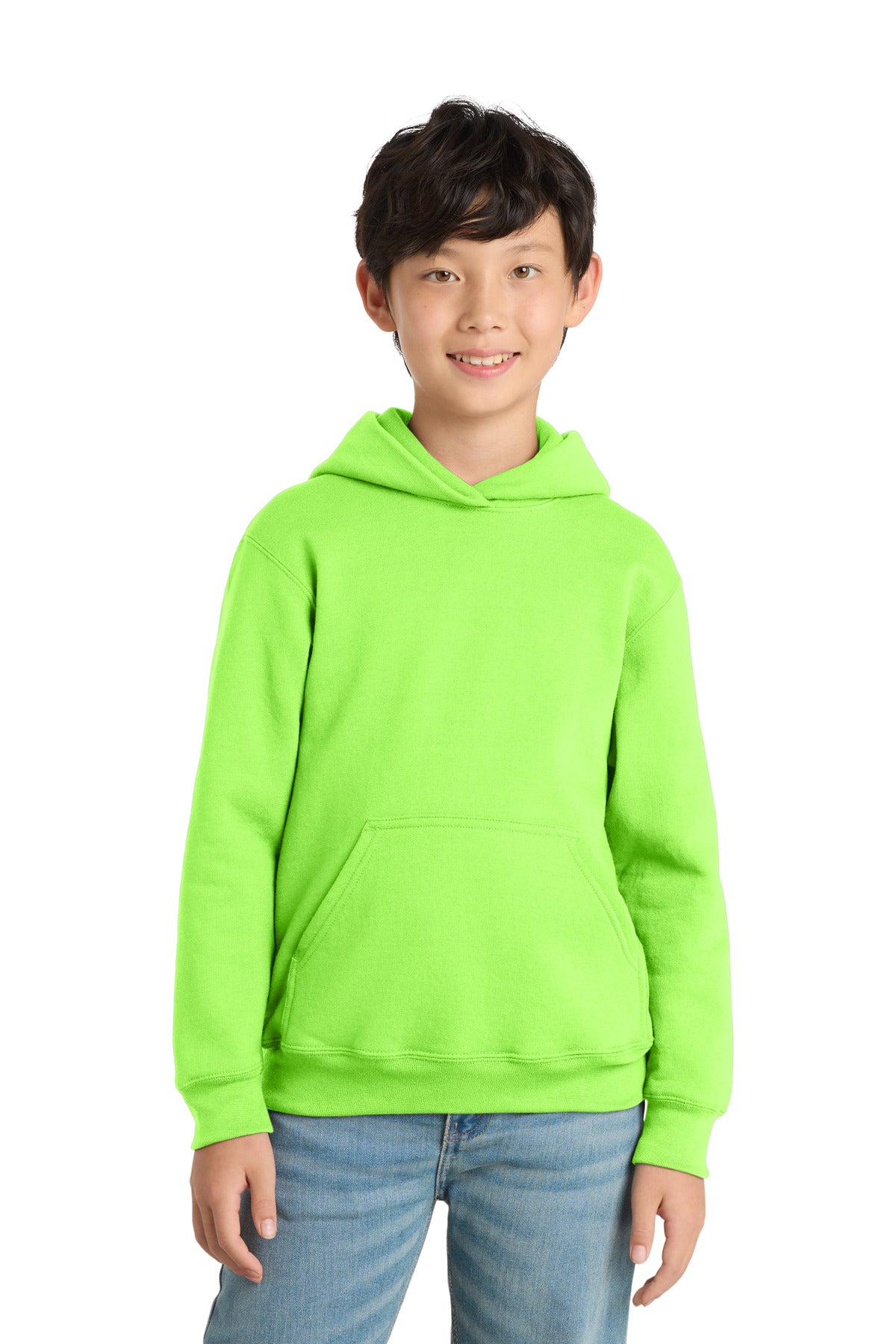 Custom Embroidery or DTF Print - Port & Co ® Youth Core Fleece Pullover Hooded Sweatshirt PC78YH