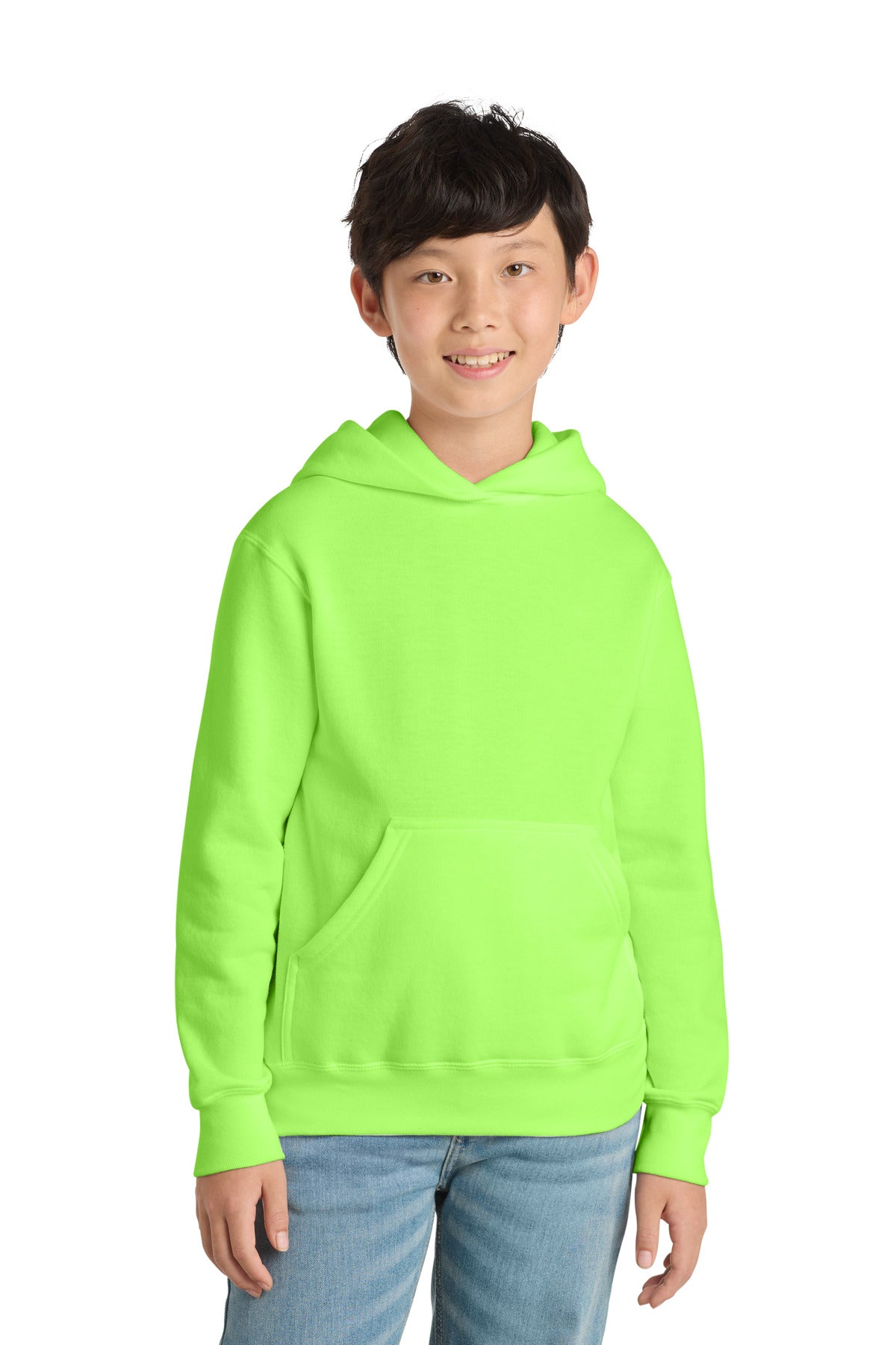 Custom Embroidery or DTF Print - Port & Co ™ Youth Core Fleece Pullover Hooded Sweatshirt PC78YH