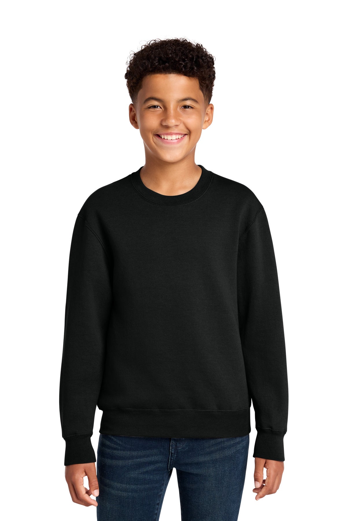 Custom Embroidery or DTF Print - Port & Co ® Youth Core Fleece Crewneck Sweatshirt PC78Y