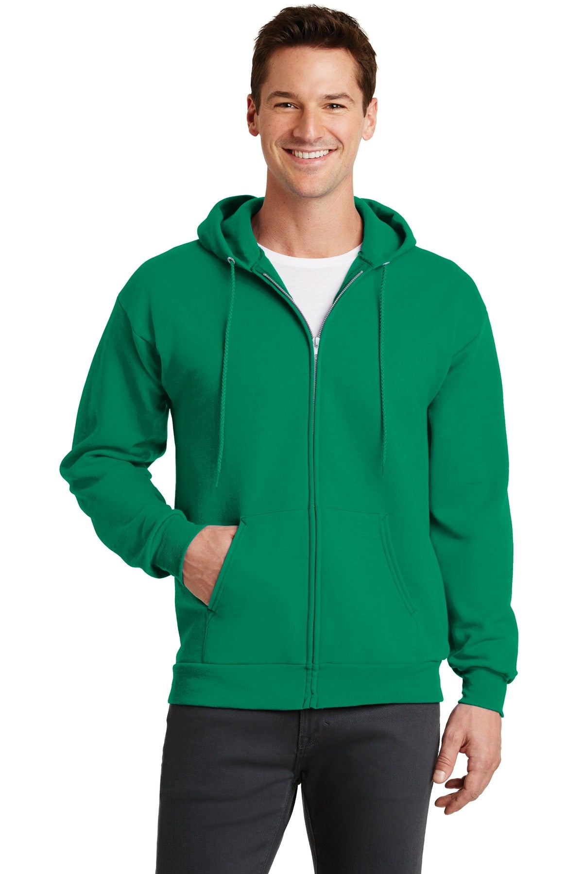 Custom Embroidered - Port & Company® - Core Fleece Full-Zip Hooded Sweatshirt. PC78ZH