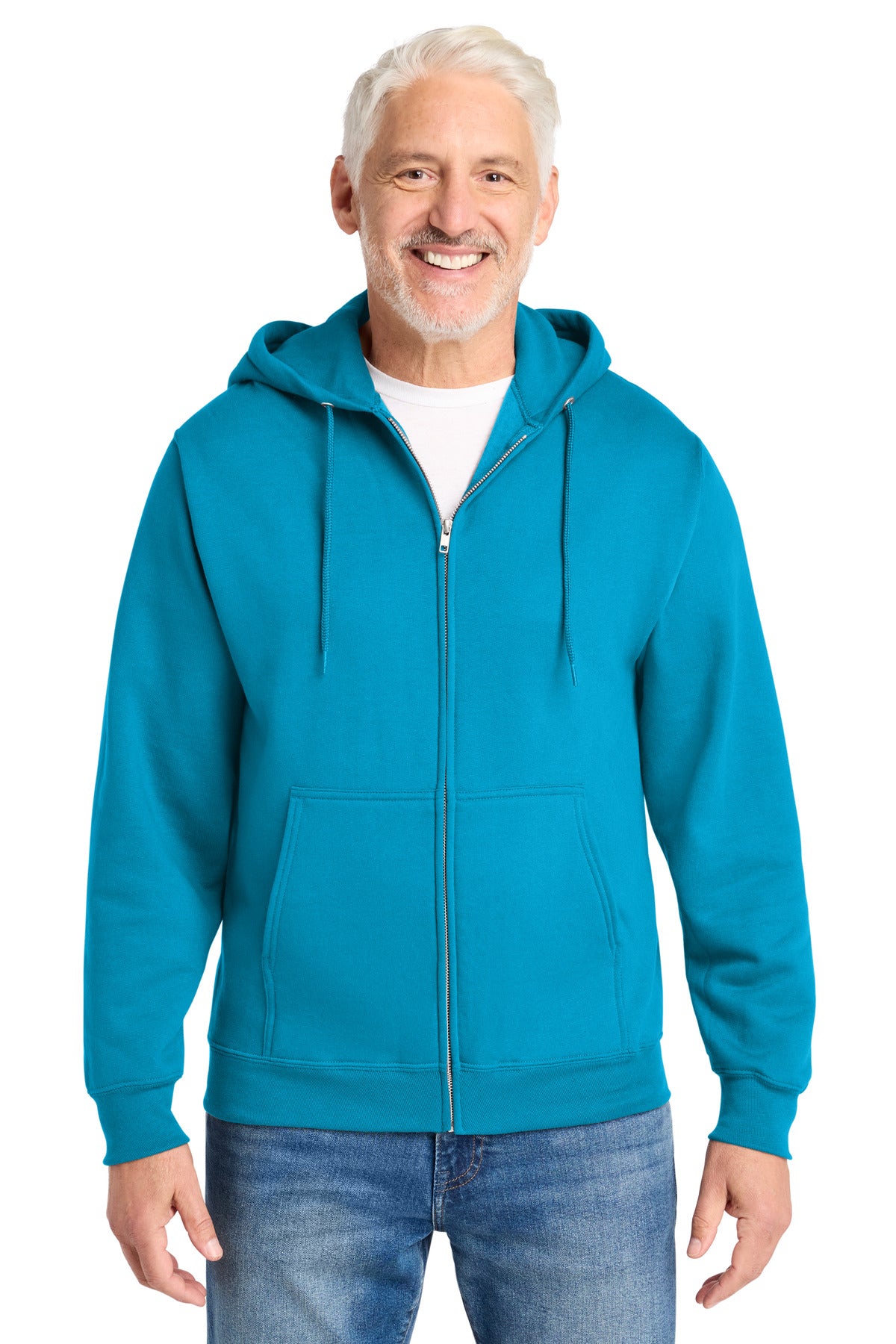 Custom Embroidery or DTF Print - Port & Co ® Core Fleece Full-Zip Hooded Sweatshirt. PC78ZH