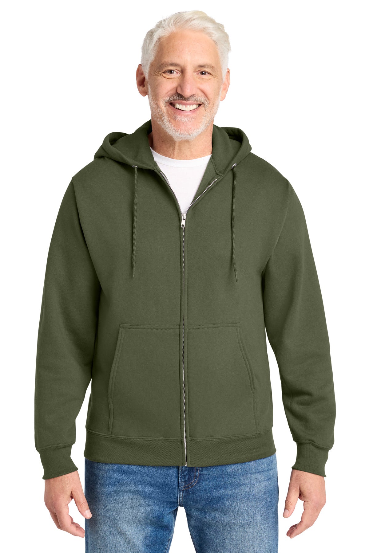 Custom Embroidery or DTF Print - Port & Co ® Core Fleece Full-Zip Hooded Sweatshirt. PC78ZH