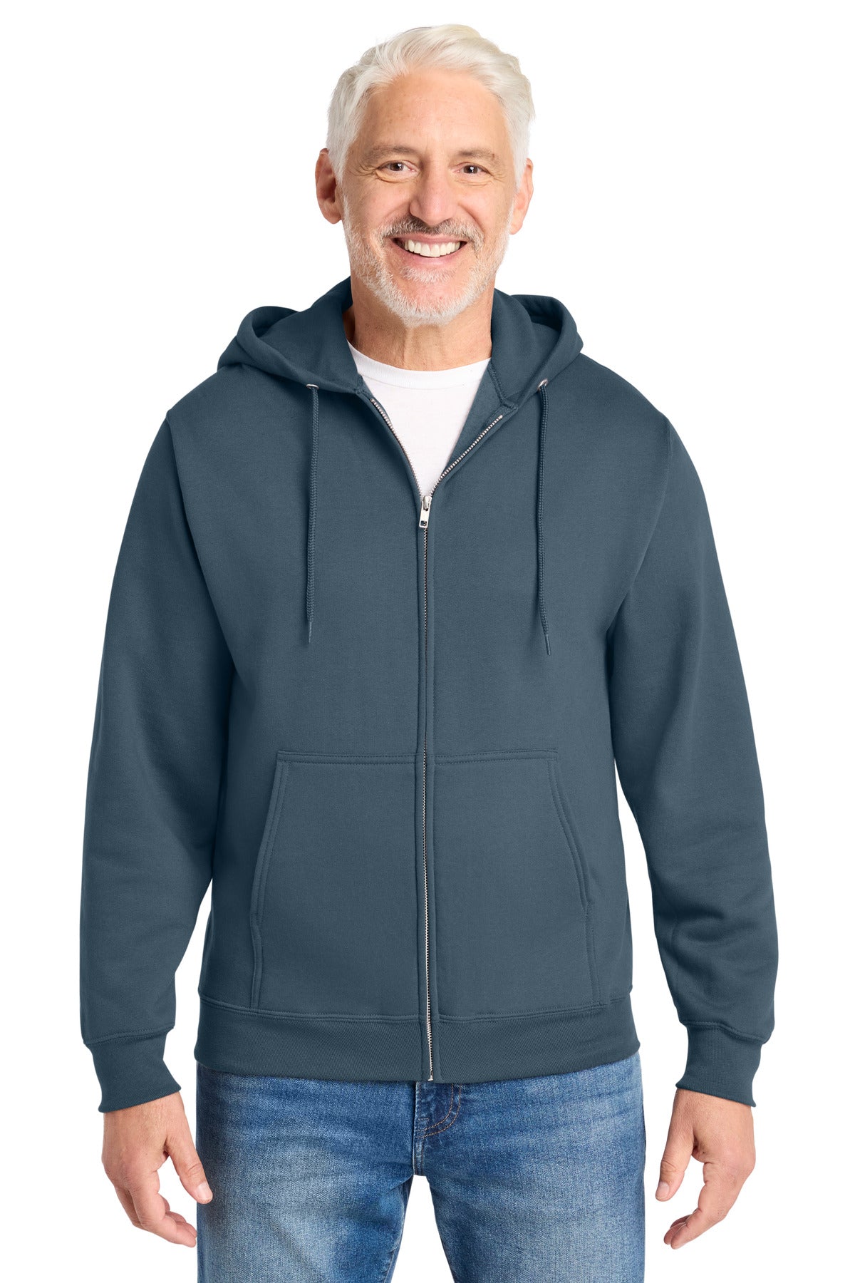 Custom Embroidery or DTF Print - Port & Co ® Core Fleece Full-Zip Hooded Sweatshirt. PC78ZH