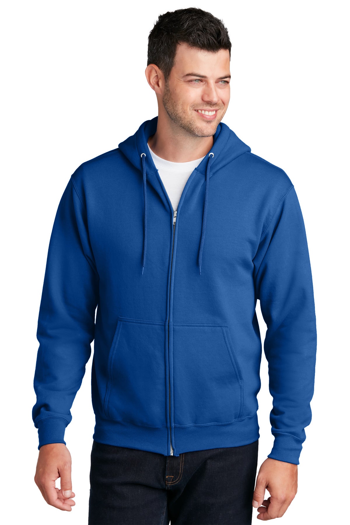 Custom Embroidered - Port & Company® - Core Fleece Full-Zip Hooded Sweatshirt. PC78ZH