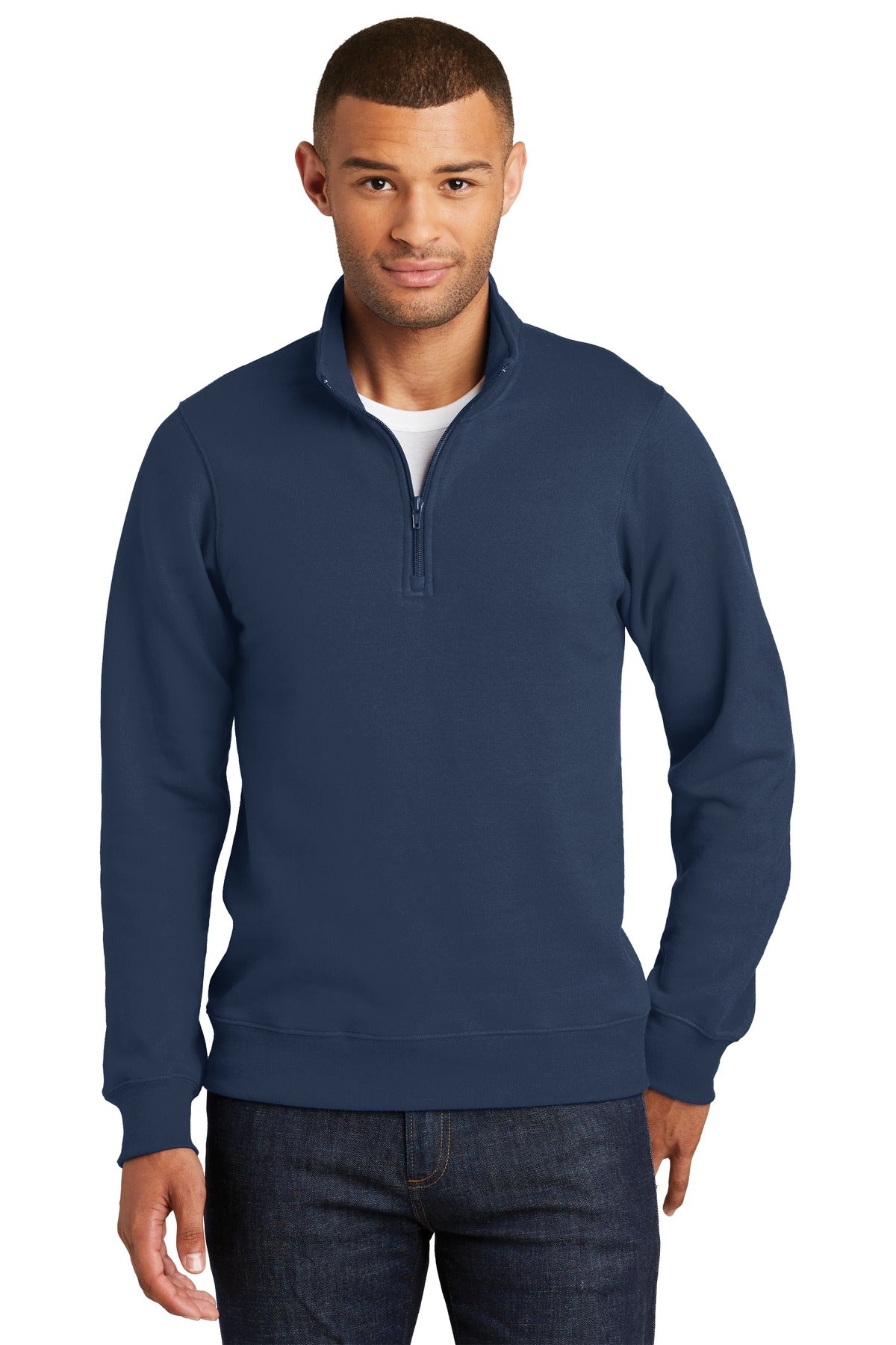 Custom Embroidered - Port & Company® Fan Favorite Fleece 1/4-Zip Pullover Sweatshirt. PC850Q
