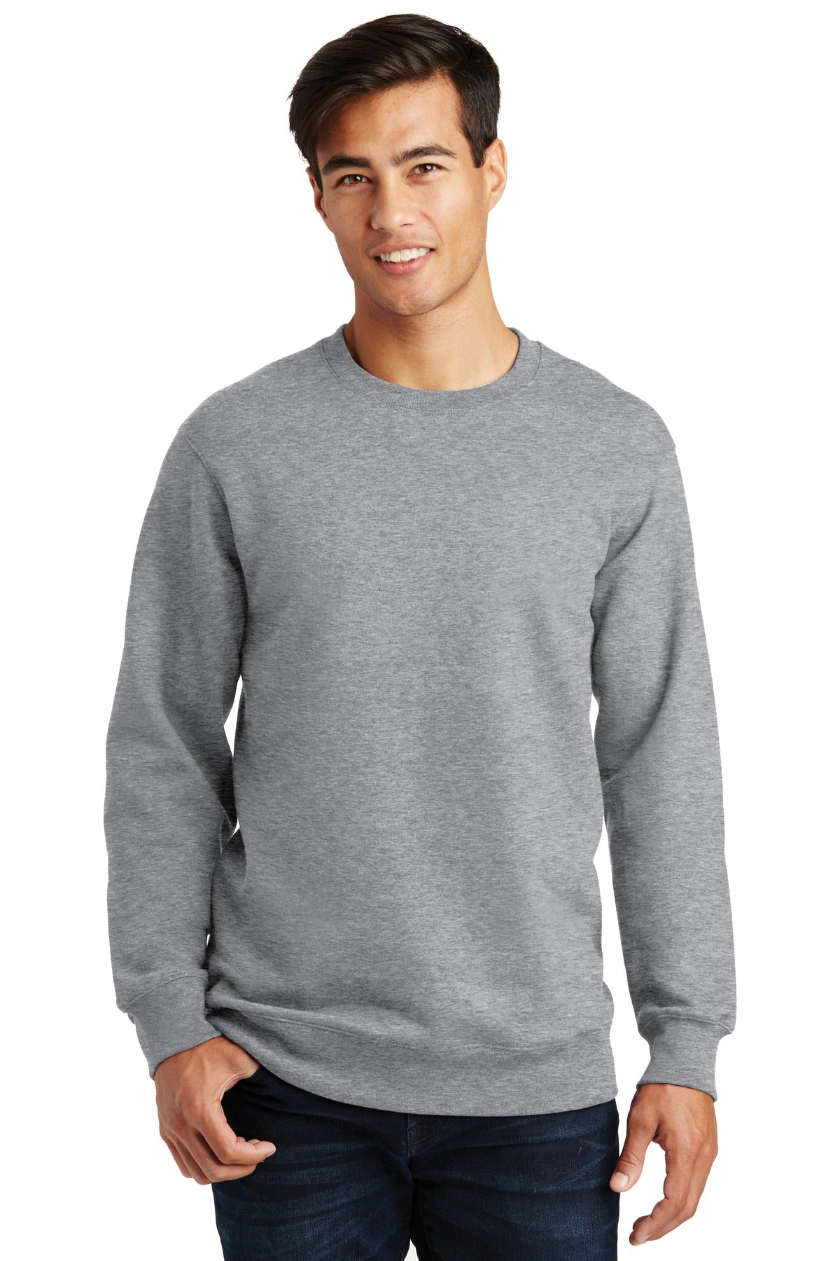Custom Embroidered - Port & Company® Fan Favorite Fleece Crewneck Sweatshirt. PC850