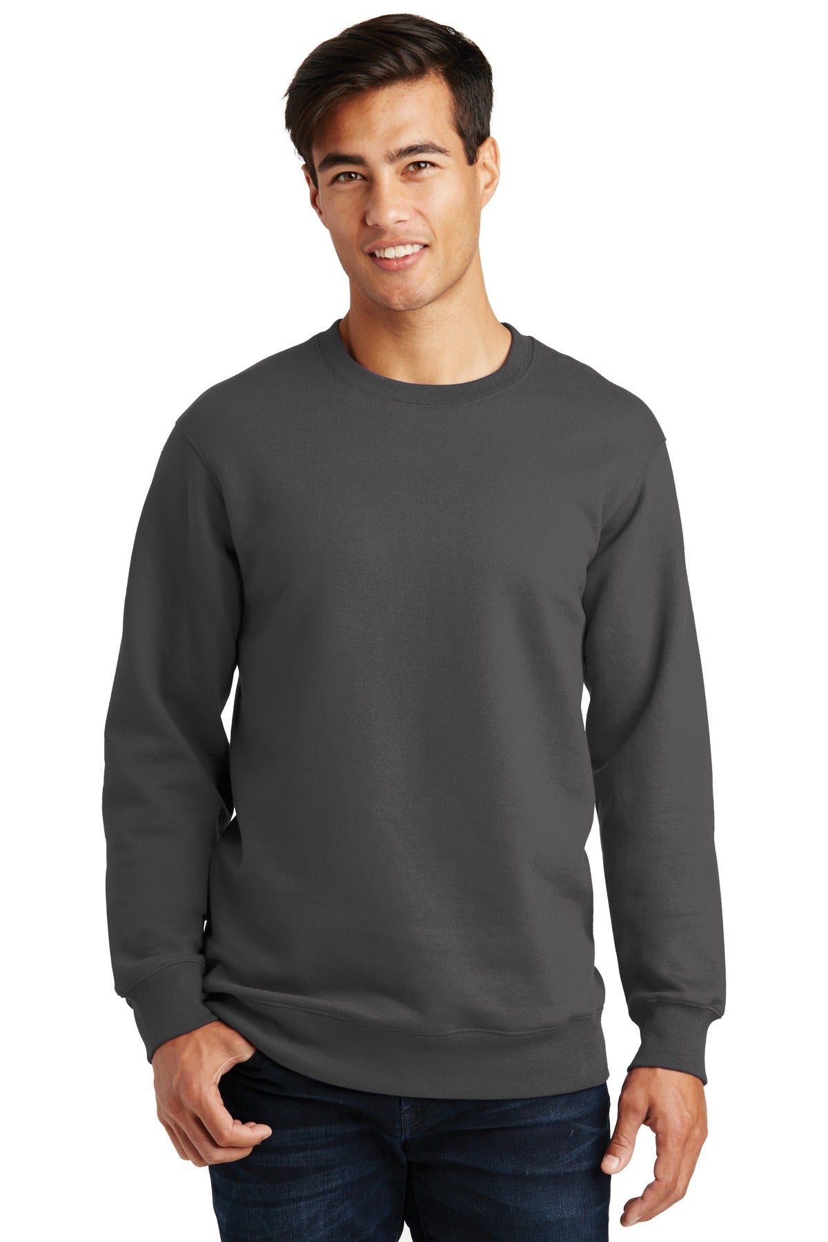 Custom Embroidered - Port & Company® Fan Favorite Fleece Crewneck Sweatshirt. PC850
