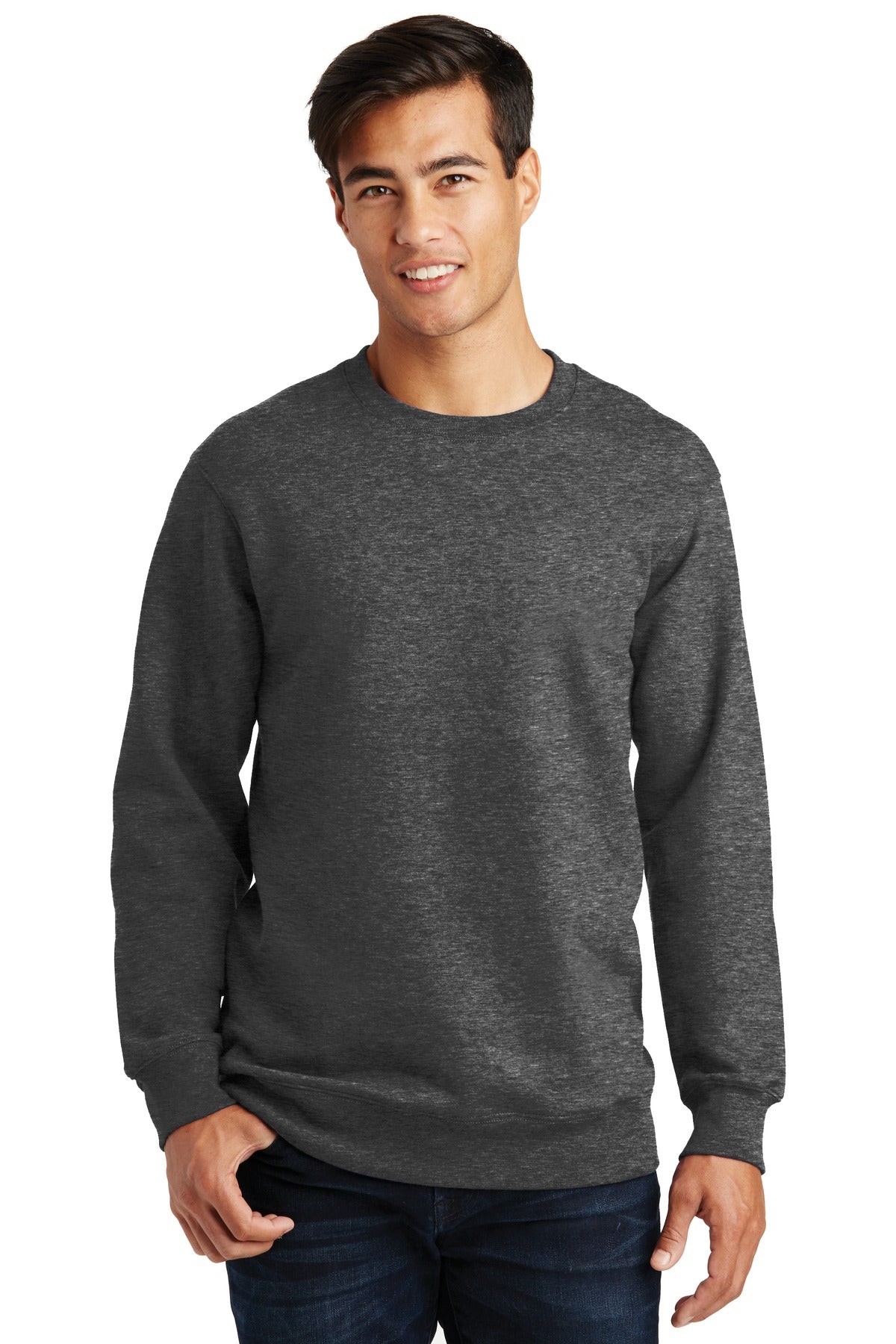 Custom Embroidered - Port & Company® Fan Favorite Fleece Crewneck Sweatshirt. PC850