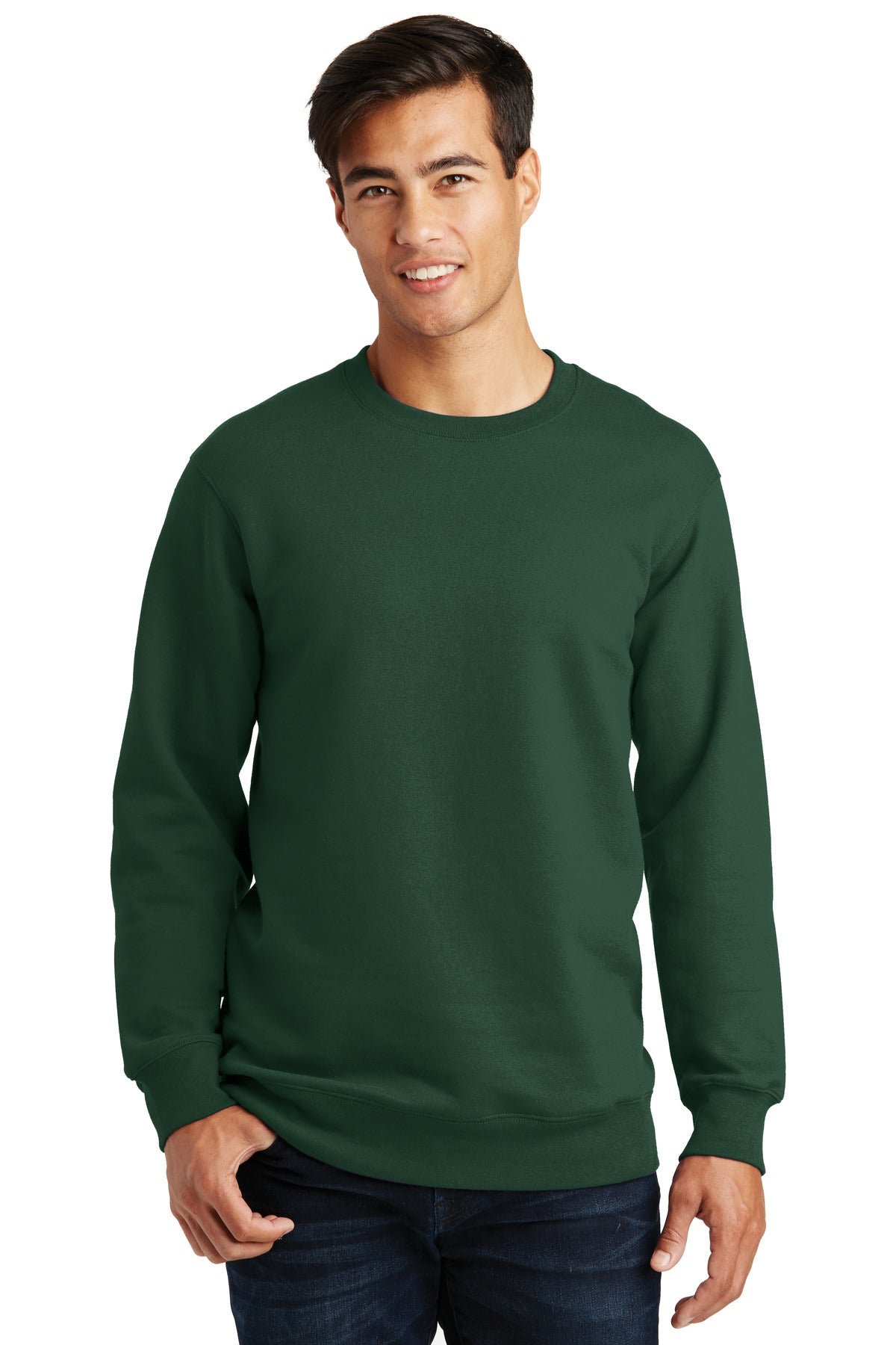 Custom Embroidered - Port & Company® Fan Favorite Fleece Crewneck Sweatshirt. PC850