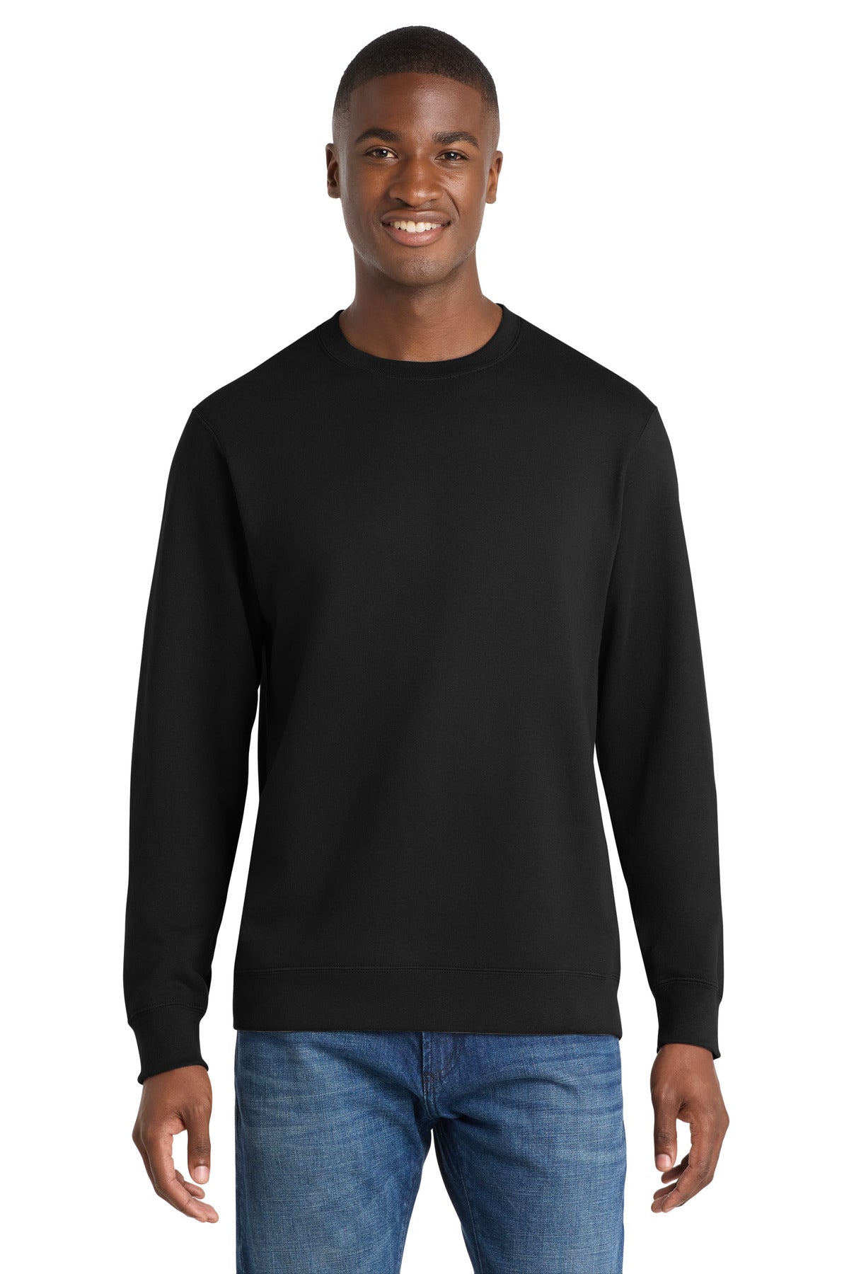 Custom Embroidered or DTF Print on Port & Co ™ Fan Favorite Fleece Crewneck Sweatshirt. PC850