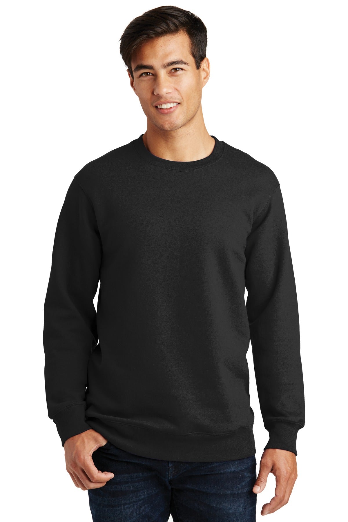 Custom Embroidered - Port & Company® Fan Favorite Fleece Crewneck Sweatshirt. PC850
