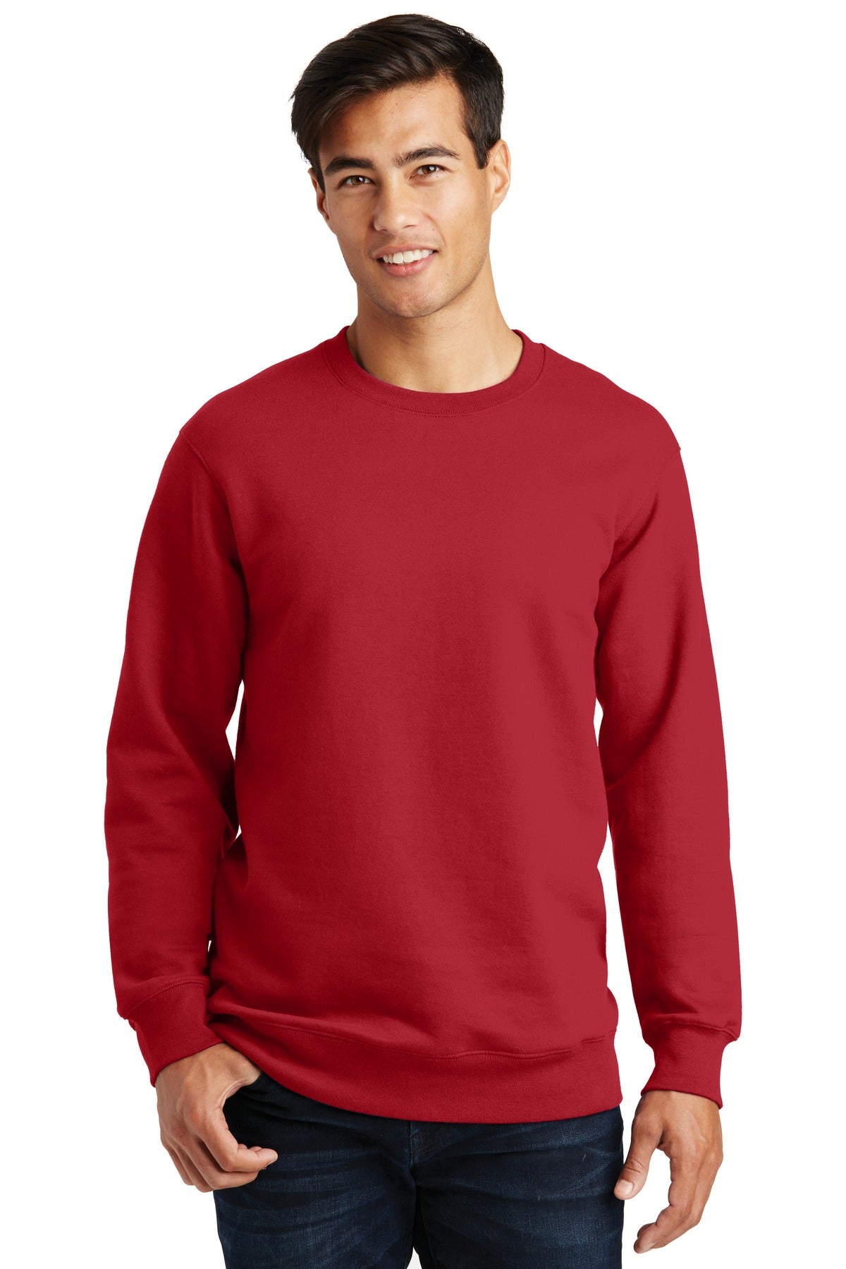 Custom Embroidered - Port & Company® Fan Favorite Fleece Crewneck Sweatshirt. PC850