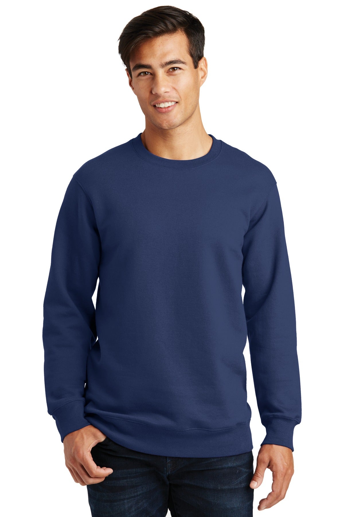 Custom Embroidered - Port & Company® Fan Favorite Fleece Crewneck Sweatshirt. PC850