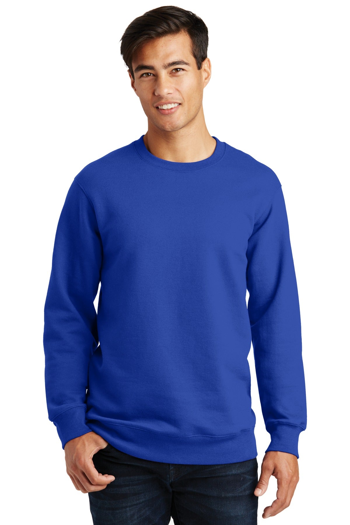 Custom Embroidered - Port & Company® Fan Favorite Fleece Crewneck Sweatshirt. PC850