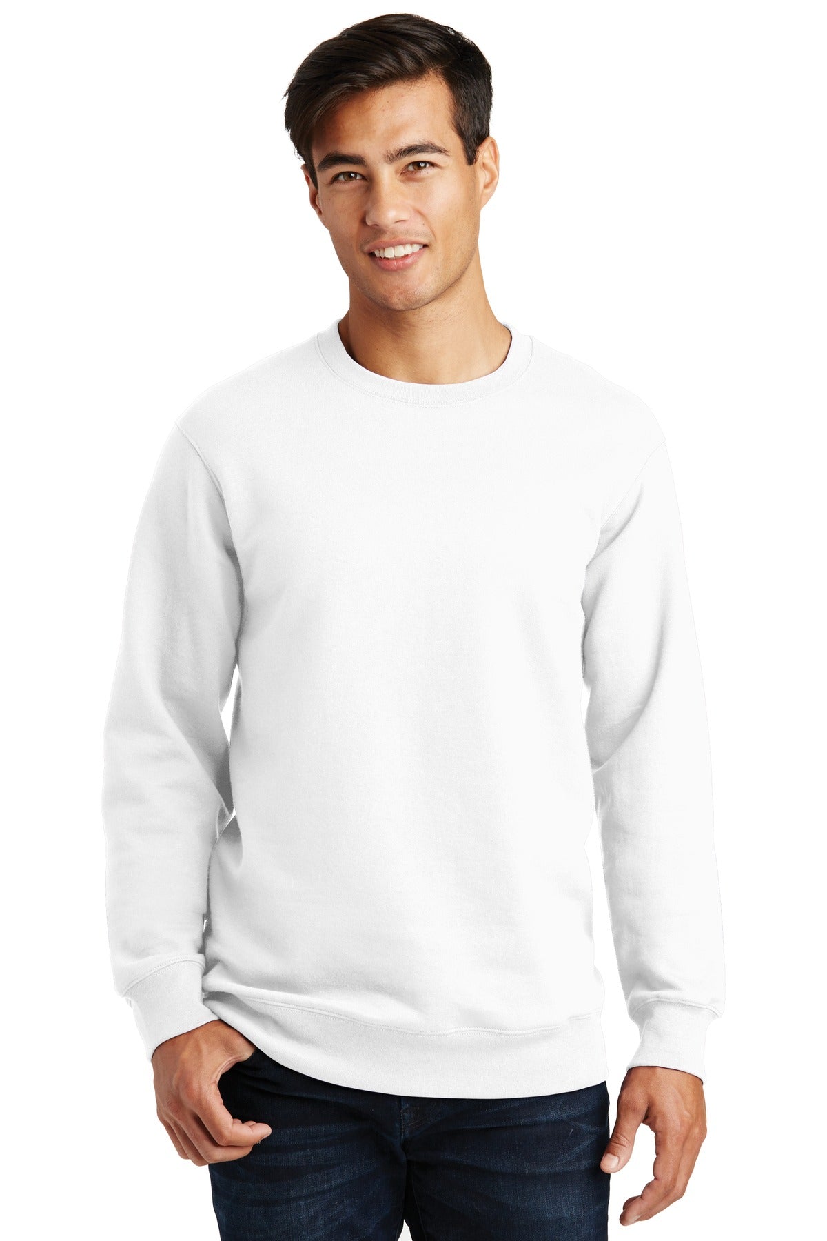 Custom Embroidered - Port & Company® Fan Favorite Fleece Crewneck Sweatshirt. PC850