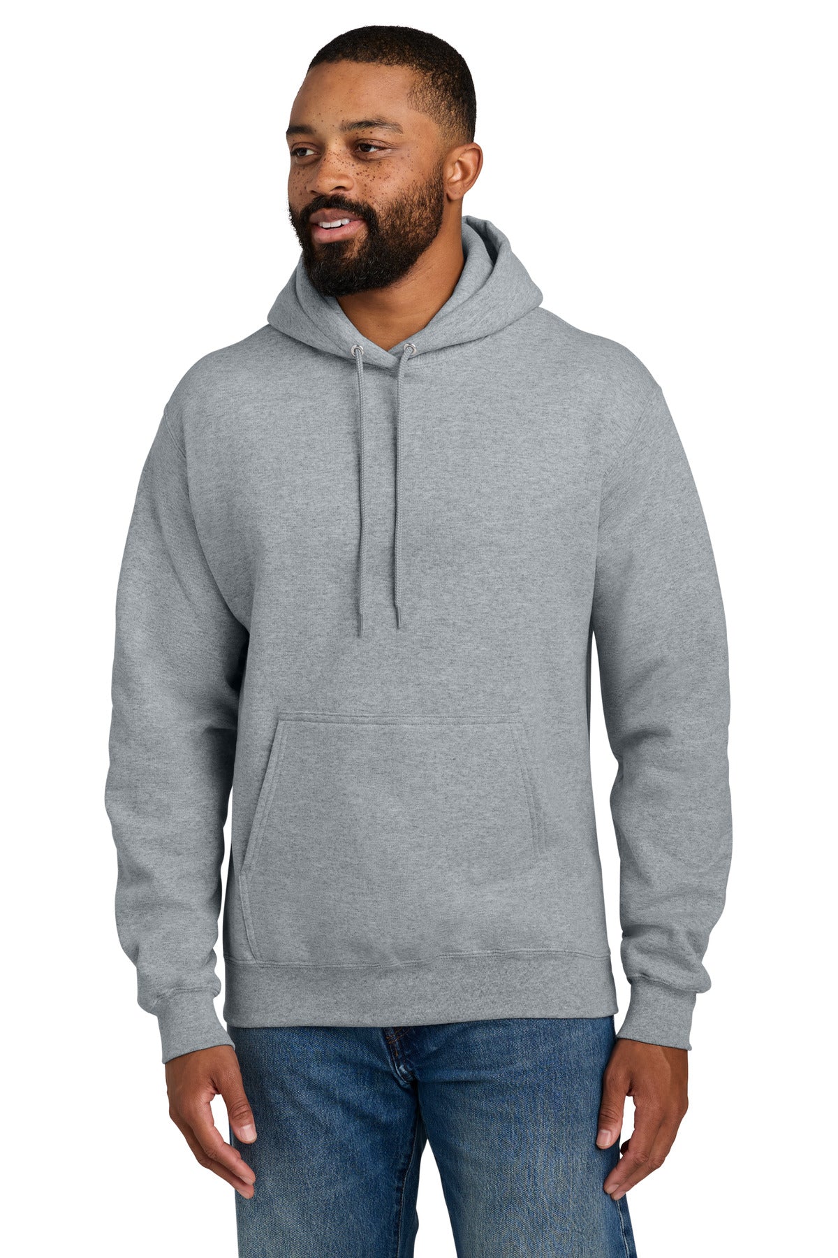 Custom Embroidery or DTF Print - Port & Co ® Tall Essential Fleece Pullover Hooded Sweatshirt. PC90HT