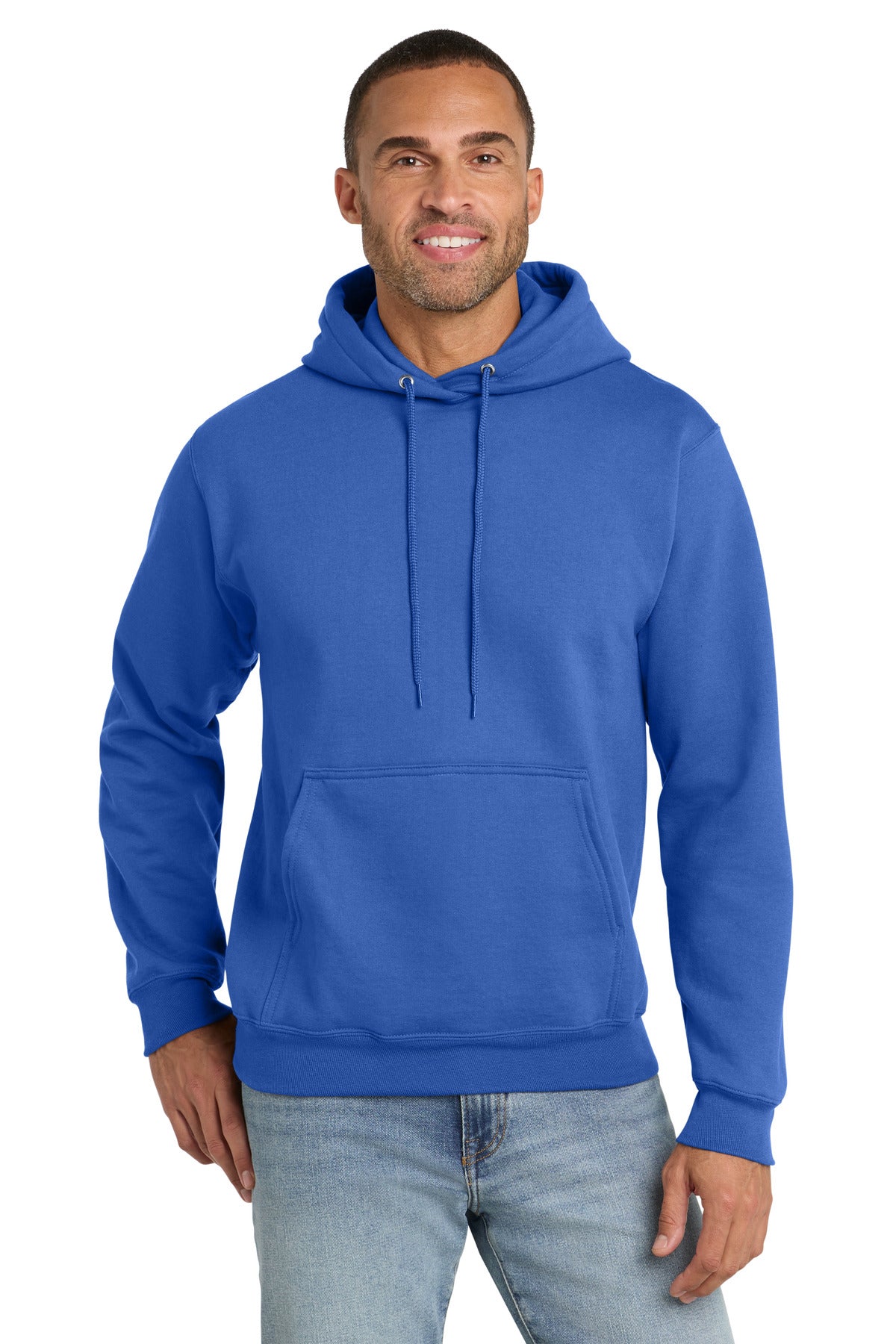 Custom Embroidery or DTF Print - Port & Co ™ Tall Essential Fleece Pullover Hooded Sweatshirt. PC90HT