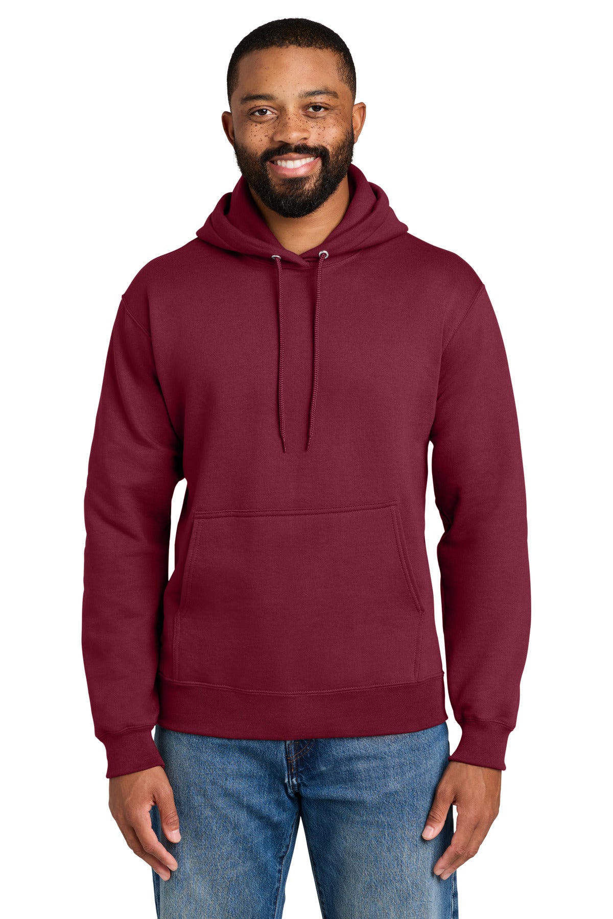 Custom Embroidery or DTF Print - Port & Co ® Essential Fleece Pullover Hooded Sweatshirt. PC90H