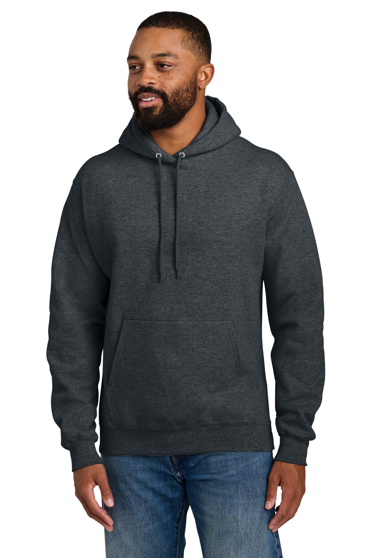 Custom Embroidery or DTF Print - Port & Co ® Essential Fleece Pullover Hooded Sweatshirt. PC90H