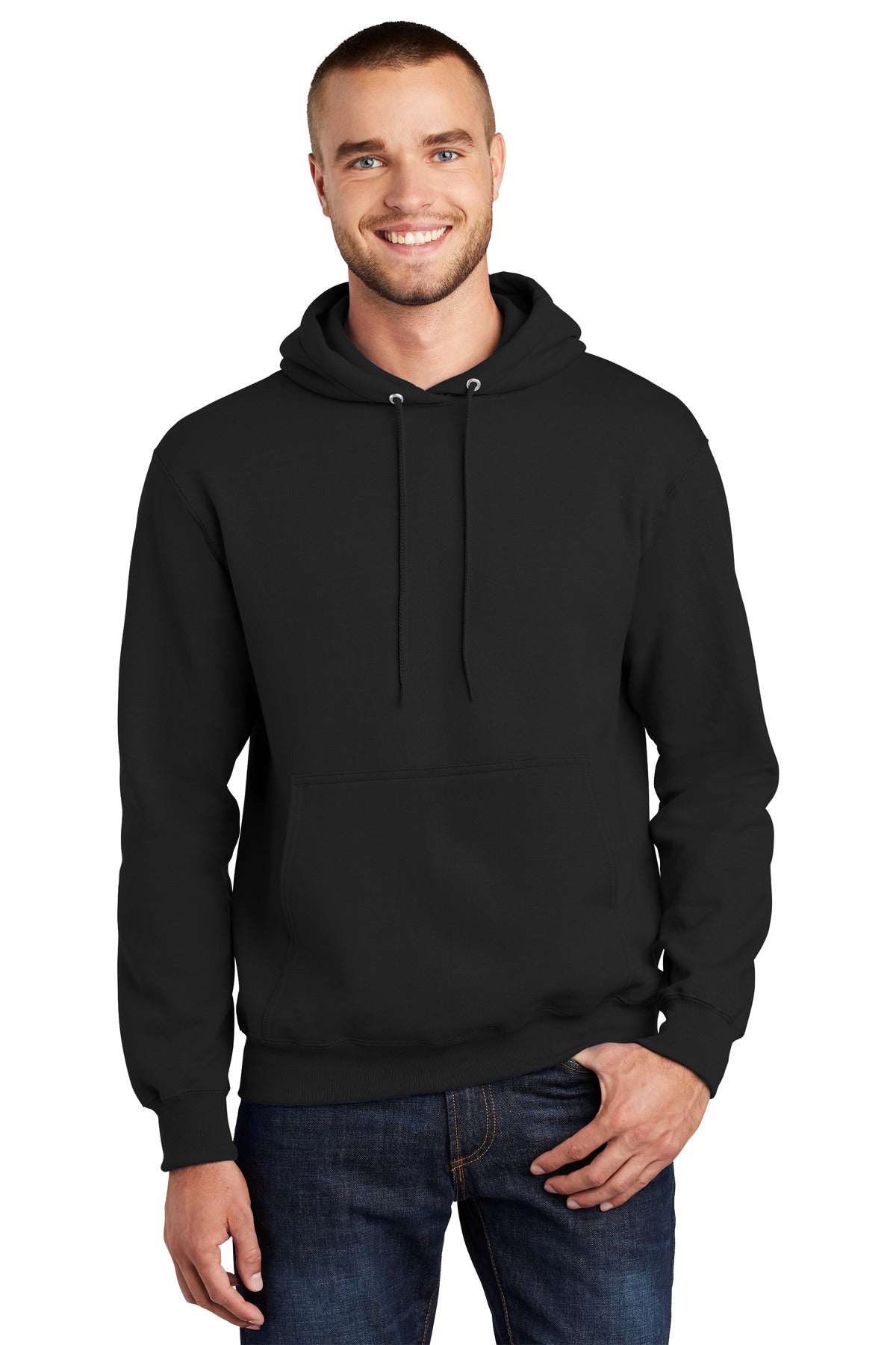 Custom Embroidered - Port & Company® Tall Essential Fleece Pullover Hooded Sweatshirt. PC90HT