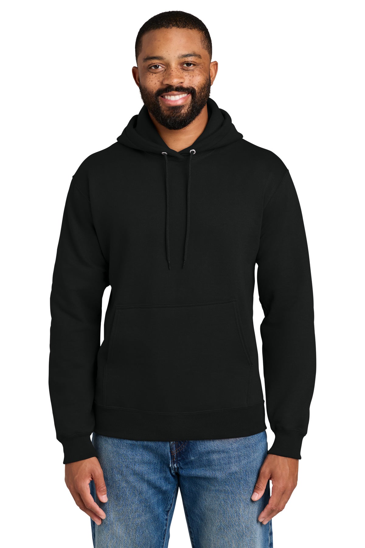 Custom Embroidery or DTF Print - Port & Co ® Tall Essential Fleece Pullover Hooded Sweatshirt. PC90HT