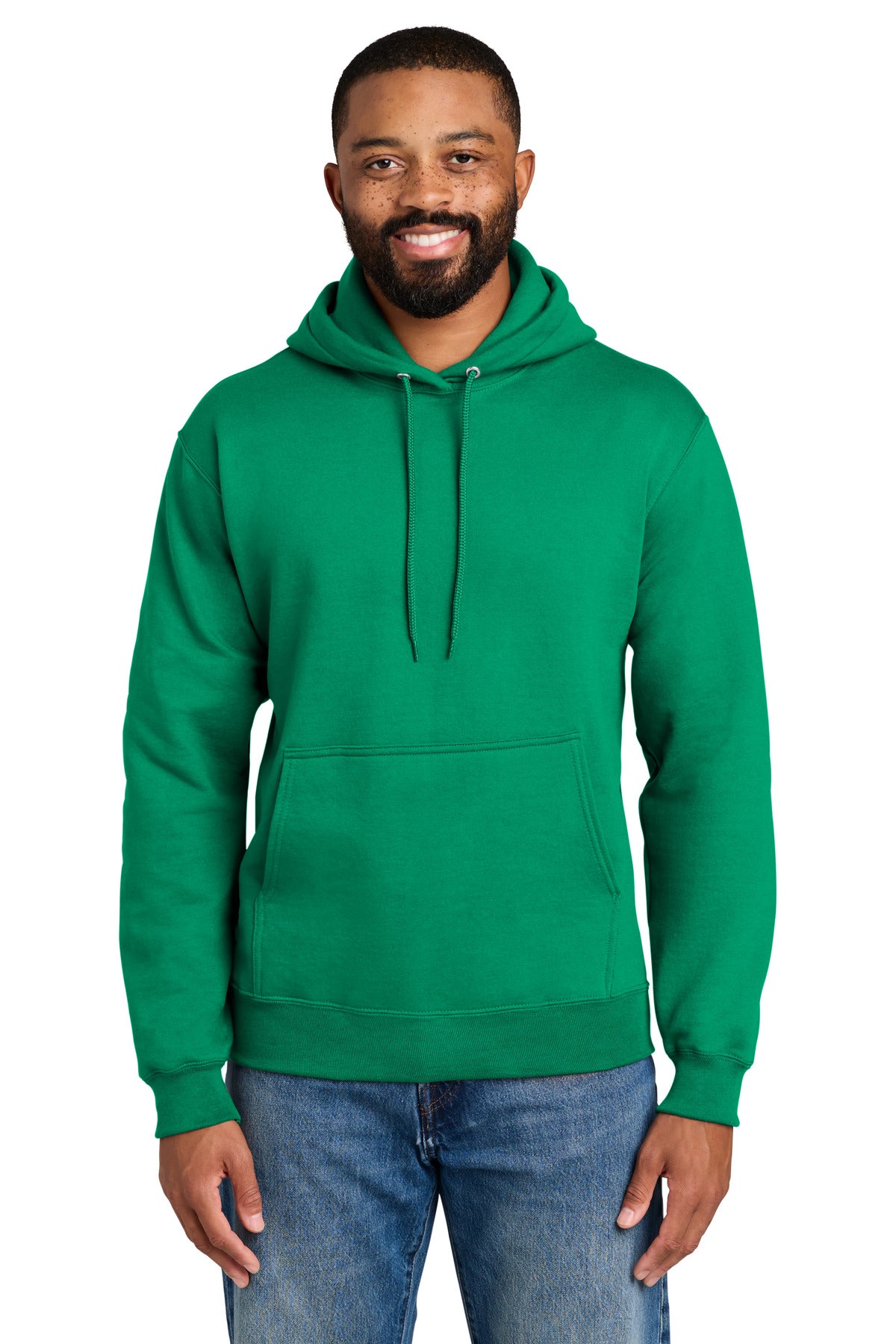 Custom Embroidery or DTF Print - Port & Co ® Essential Fleece Pullover Hooded Sweatshirt. PC90H