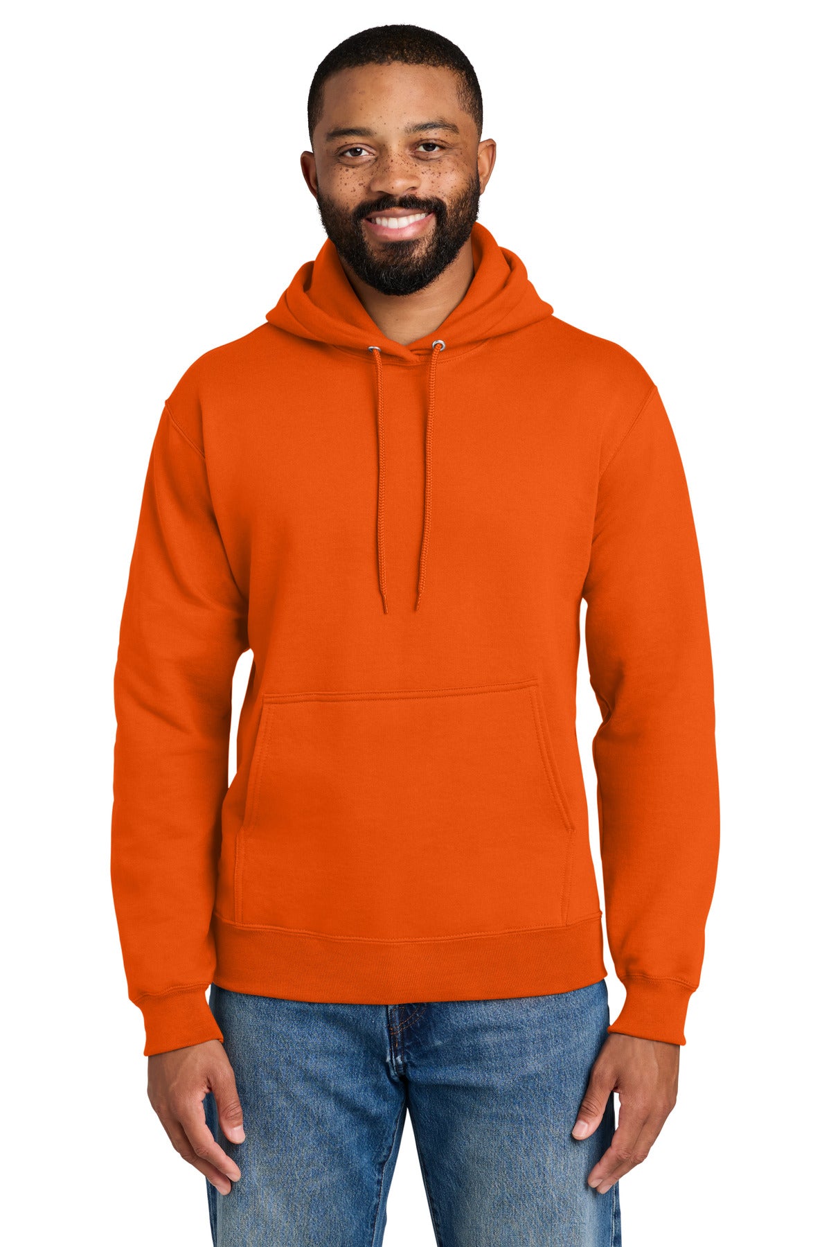 Custom Embroidery or DTF Print - Port & Co ® Essential Fleece Pullover Hooded Sweatshirt. PC90H