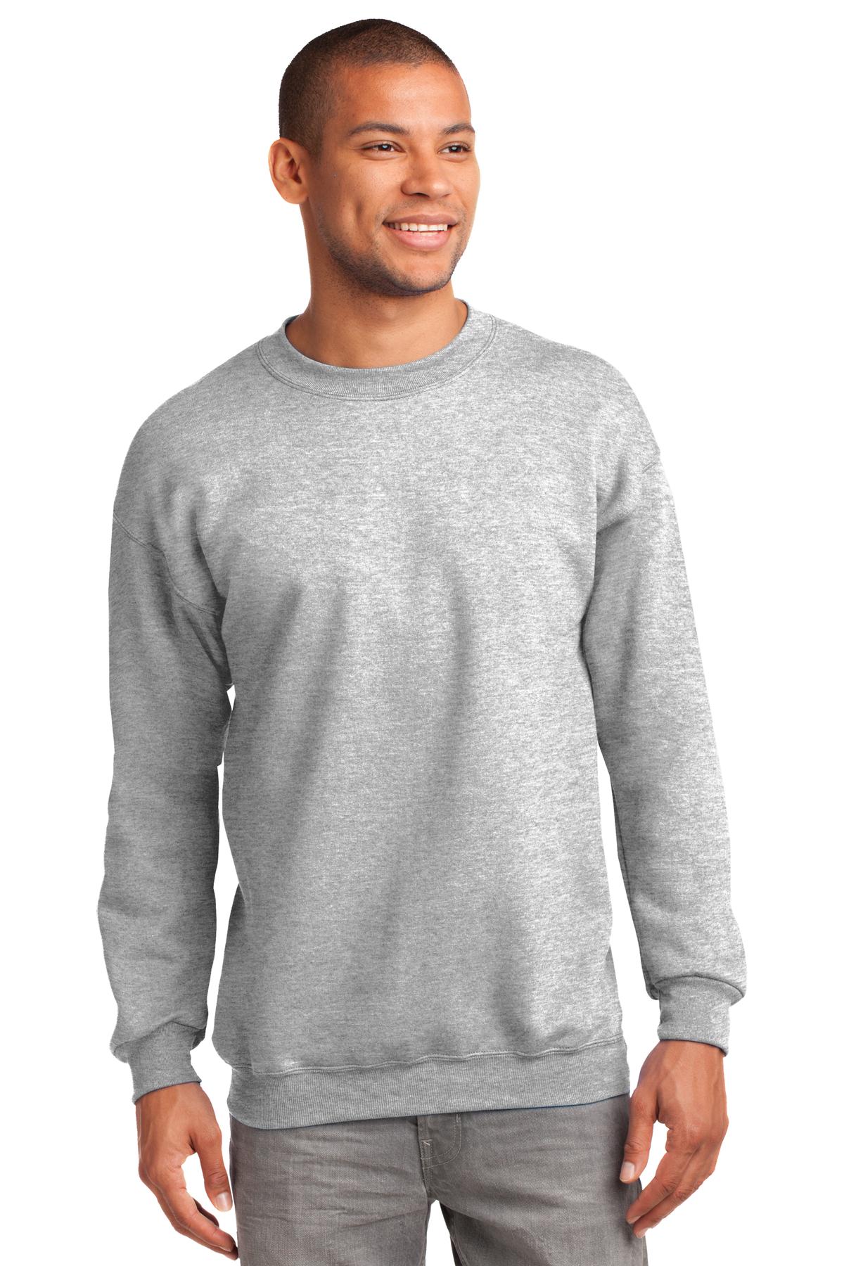 Custom Embroidered - Port & Company® Tall Essential Fleece Crewneck Sweatshirt. PC90T