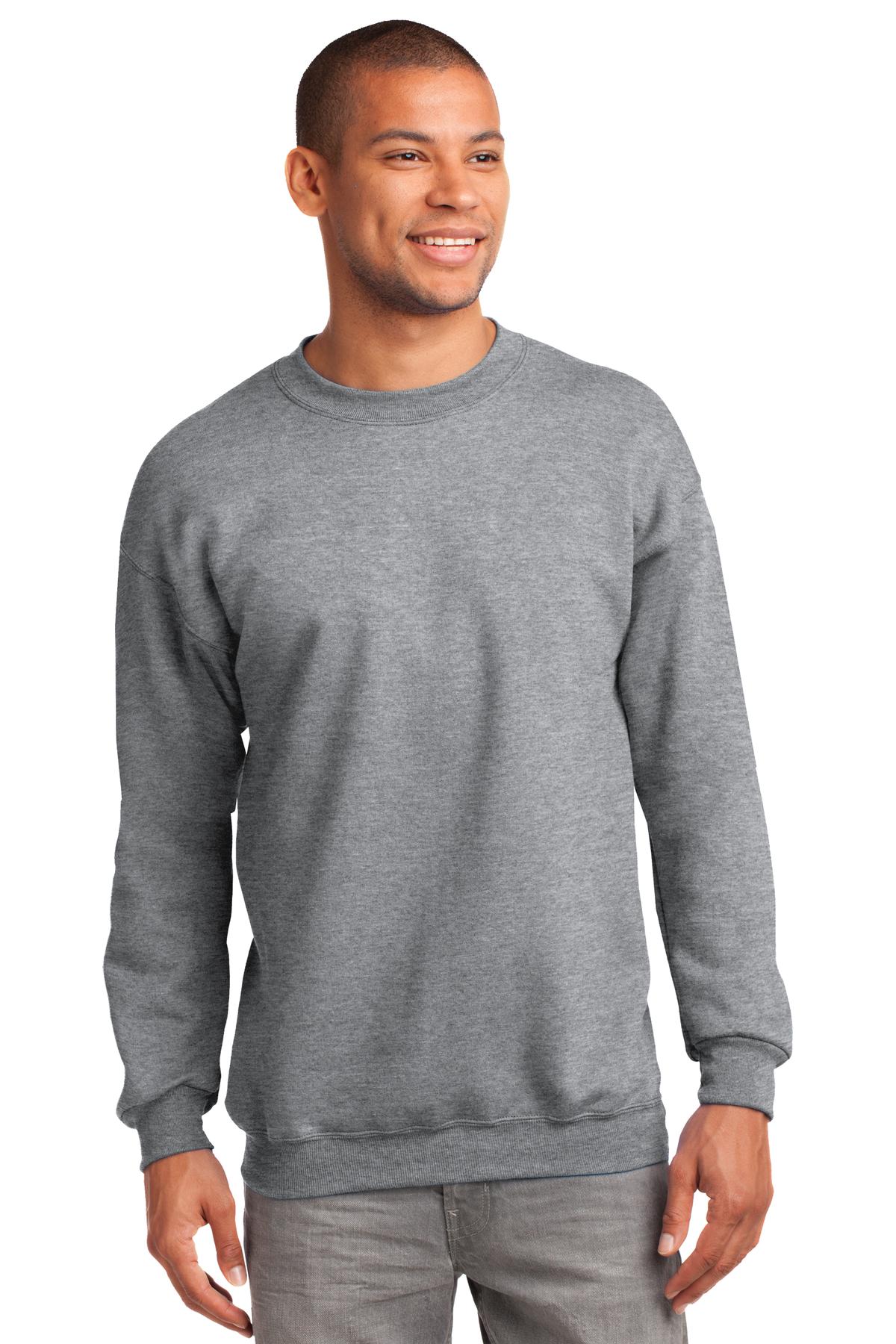 Custom Embroidered - Port & Company® Tall Essential Fleece Crewneck Sweatshirt. PC90T